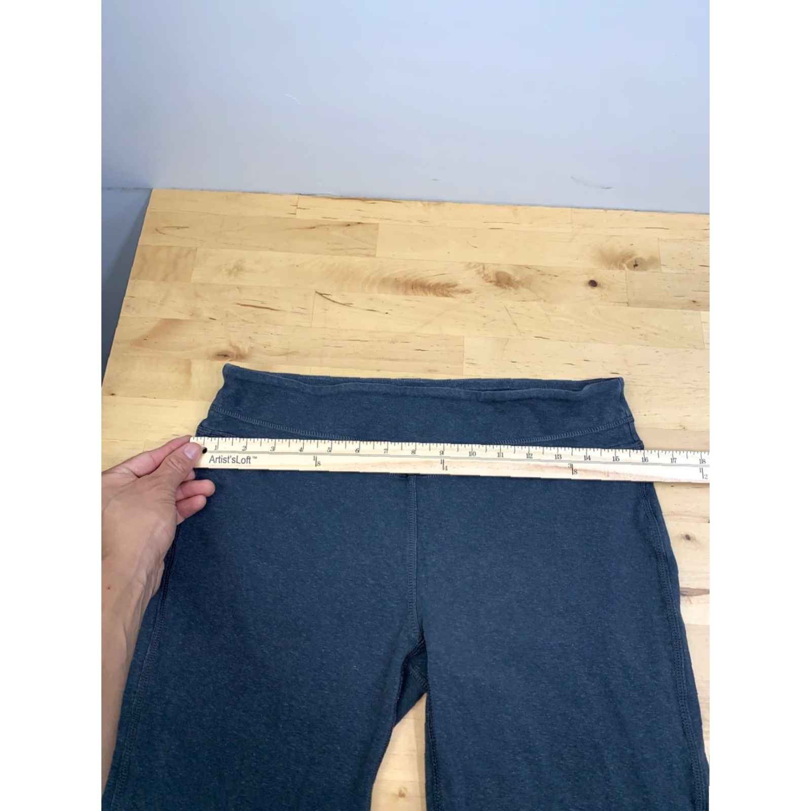 Prana prAna Leggings Womens L Gray Wide Leg Activewear Casual Stretch Size 36" / US 14 / IT 50 - 4 Thumbnail