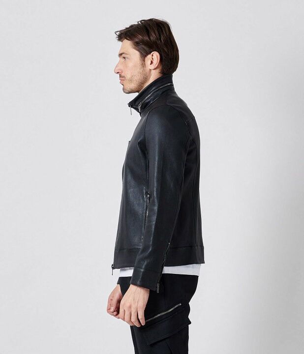 junhashimoto SS2020 junhashimoto Stretch Inner Riders Leather Jacket Size US L / EU 52-54 / 3 - 2 Thumbnail