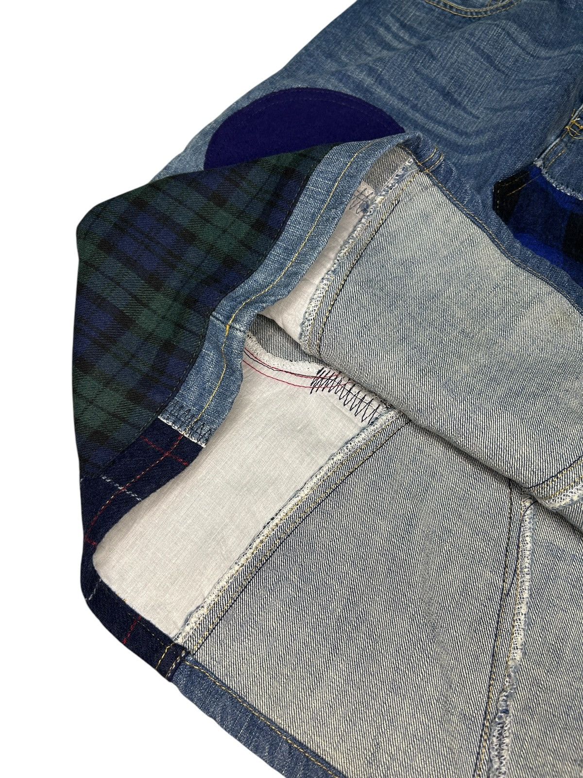 Junya Watanabe F/W 15 Patchwork Denim Skirt Size 28" / US 6 / IT 42 - 12 Thumbnail