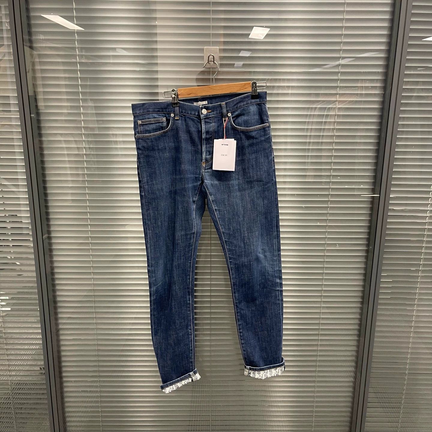Dior Dior Inner Leg Full Print Jeans 36 99 New Size US 36 / EU 52 - 1 Thumbnail