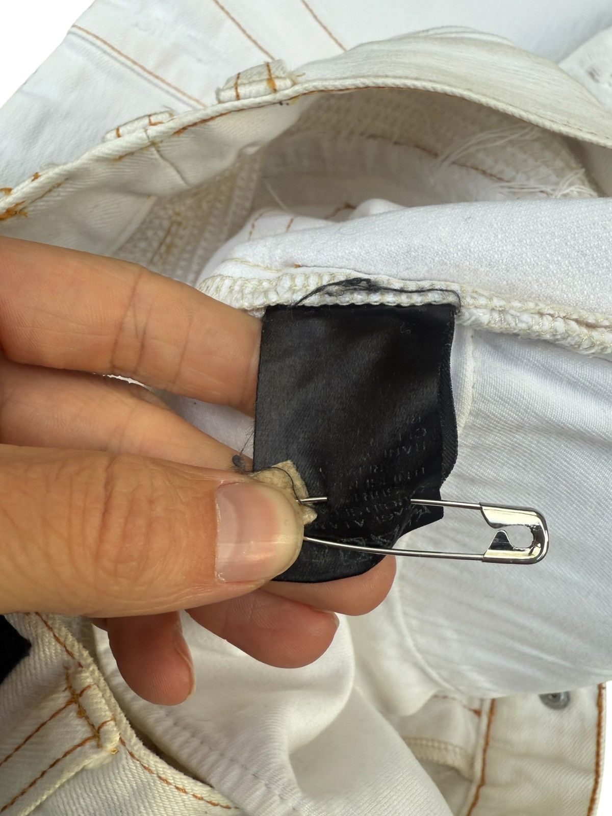 Balmain Balmain cream denim Size US 29 - 7 Thumbnail