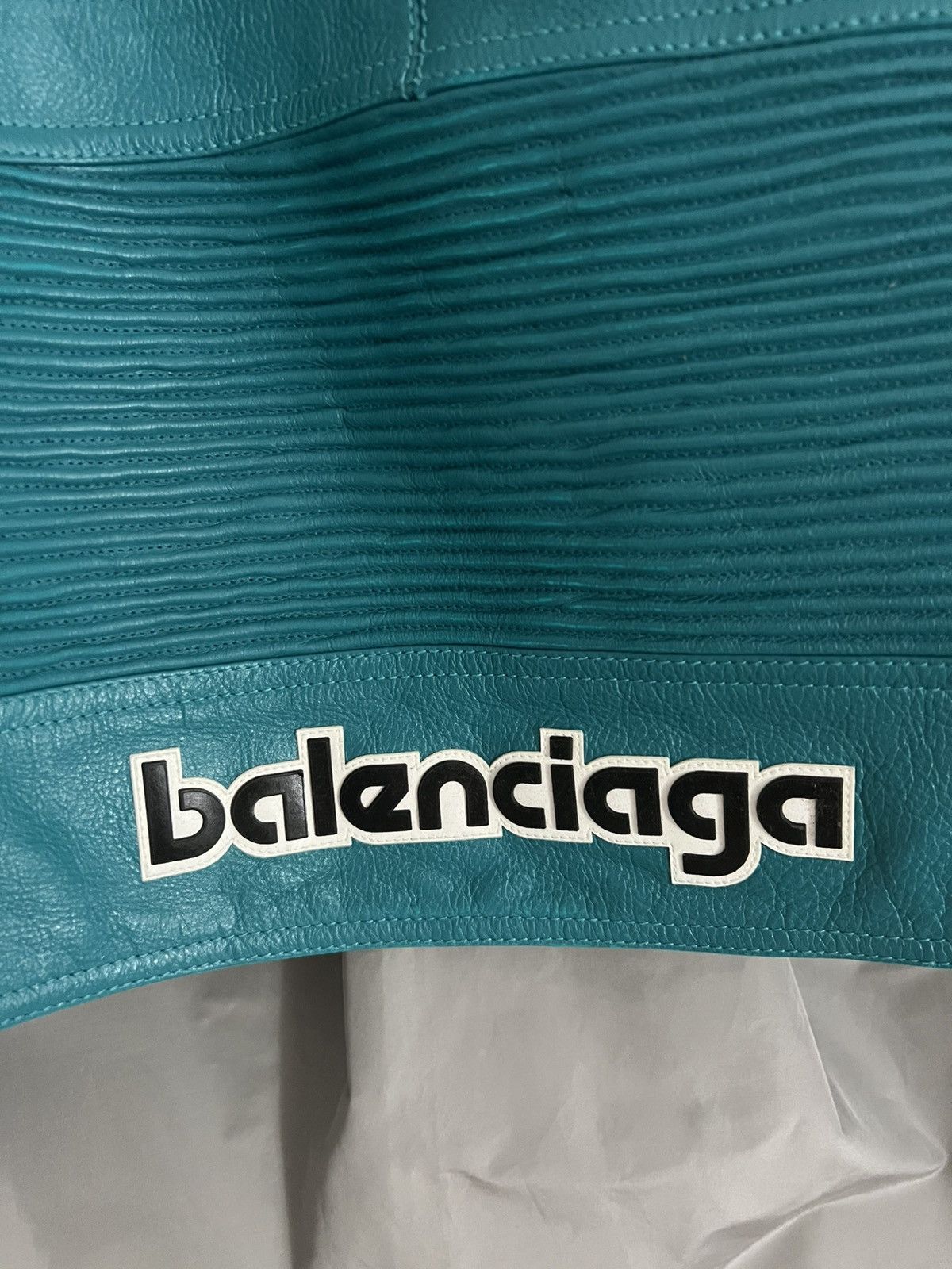 Balenciaga Balenciaga FW17 Runway Leather Detail Shirt Size US M / EU 48-50 / 2 - 7 Thumbnail