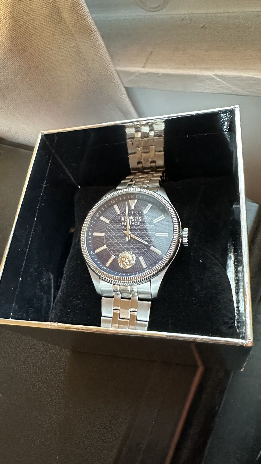 Versus Versace Versace Versus Watch, Men's, Navy Blue, 45MM, Quartz Size ONE SIZE - 3 Thumbnail