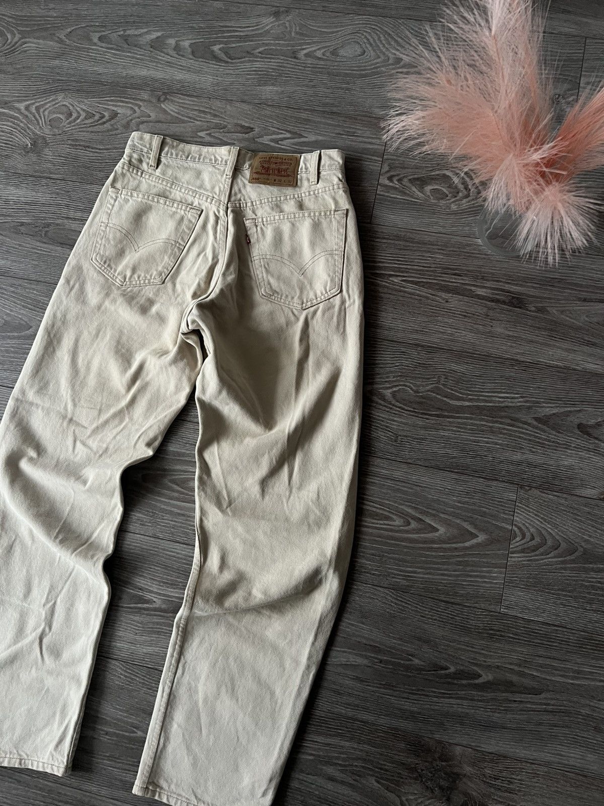 Levi's × Vintage ‼️Levis Vintage White Denim Made In USA 550 Relaxed Fit Jeans Size US 32 / EU 48 - 4 Thumbnail