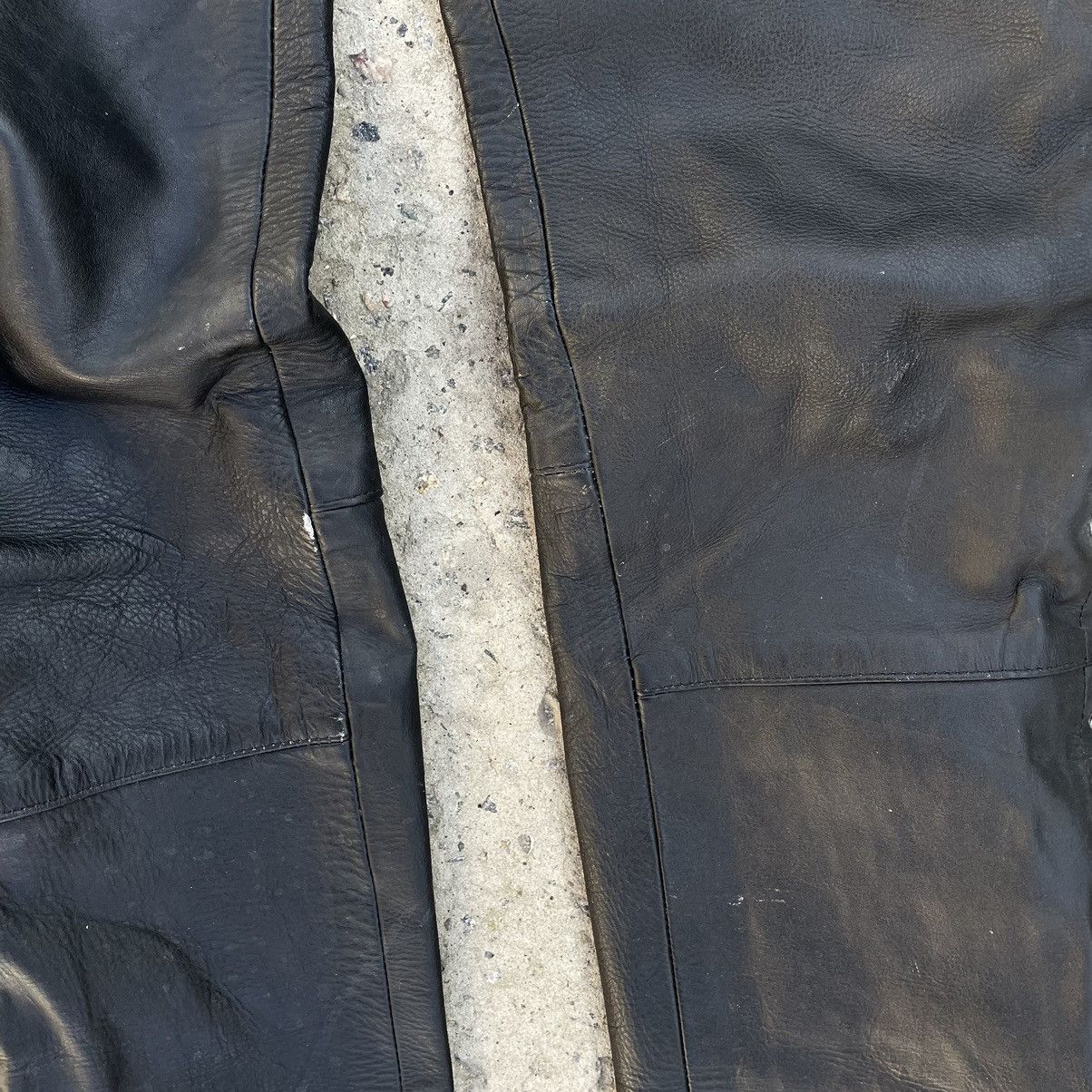 Leather × Vintage Vintage Japanese Style Leather Pants Moto 90s Y2K Style Size US 33 - 5 Thumbnail