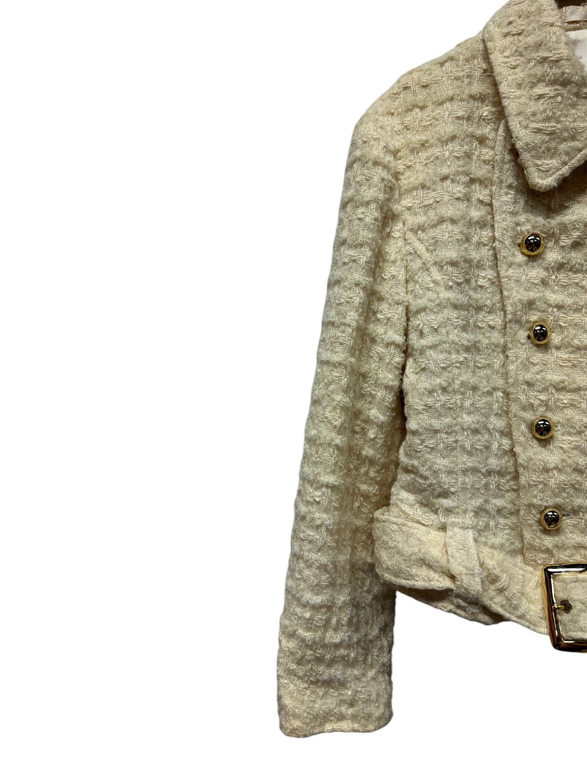 Hysteric Glamour 💥Vintage hysterics glamour tweed jacket with belts Size S / US 4 / IT 40 - 4 Thumbnail