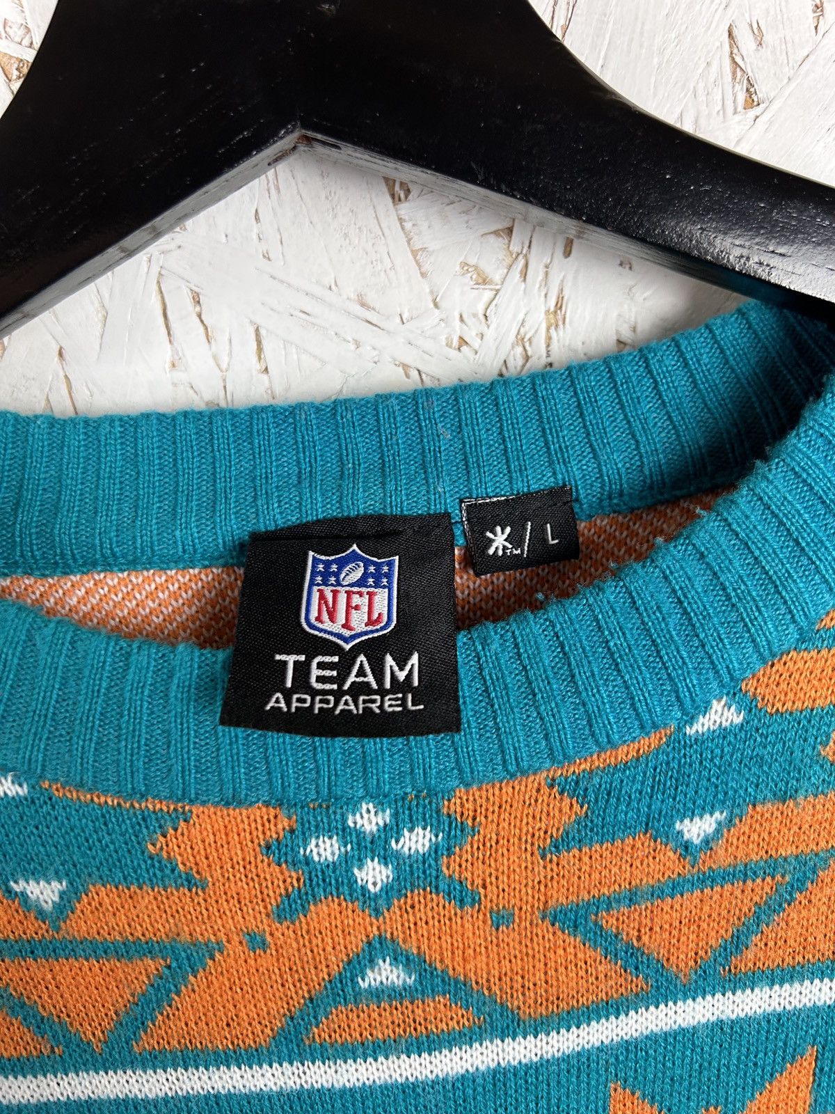NFL NFL Miami Dolphins Christmas Ornament AOP Sweater Size US L / EU 52-54 / 3 - 8 Thumbnail