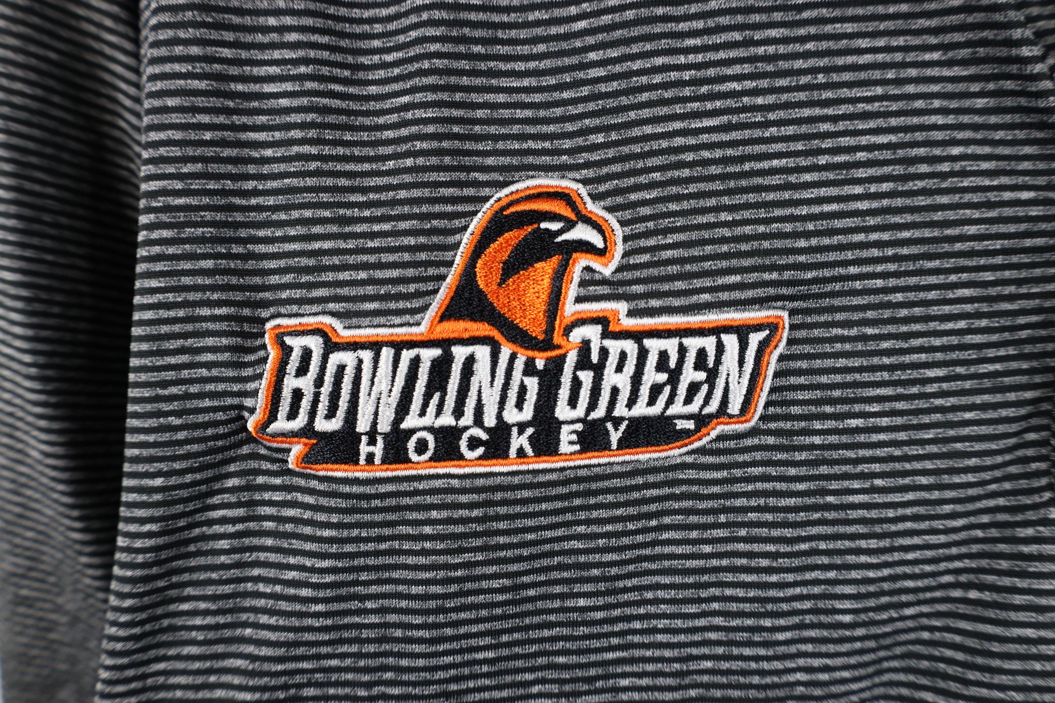 Nike Nike Bowling Green State University Hockey Polo Shirt Stripe Size US XL / EU 56 / 4 - 5 Thumbnail