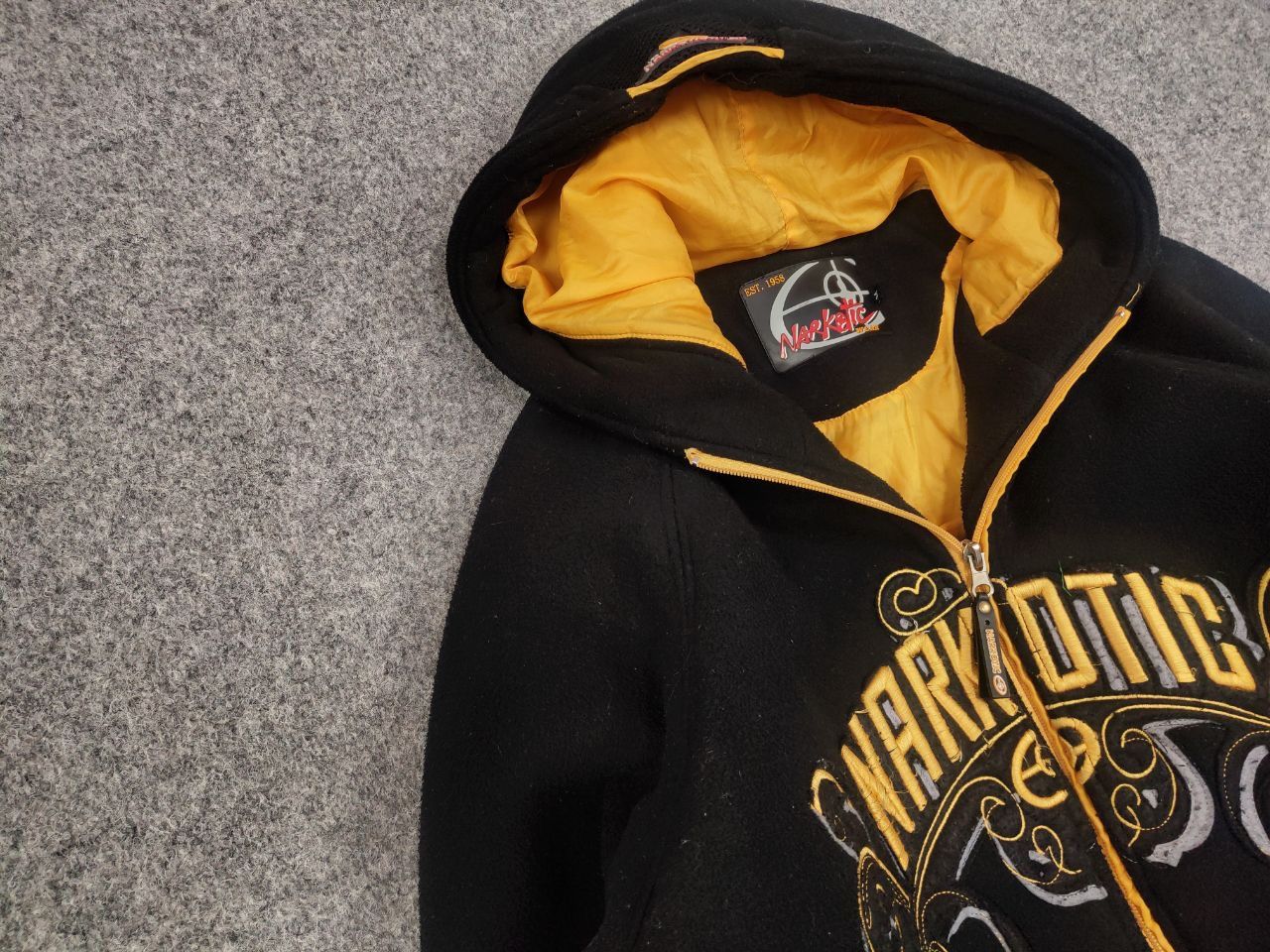 Narcotic GDC Vintage Narcotic Wear Baggy logo Fleece Jacket Y2K Style Size US M / EU 48-50 / 2 - 7 Thumbnail