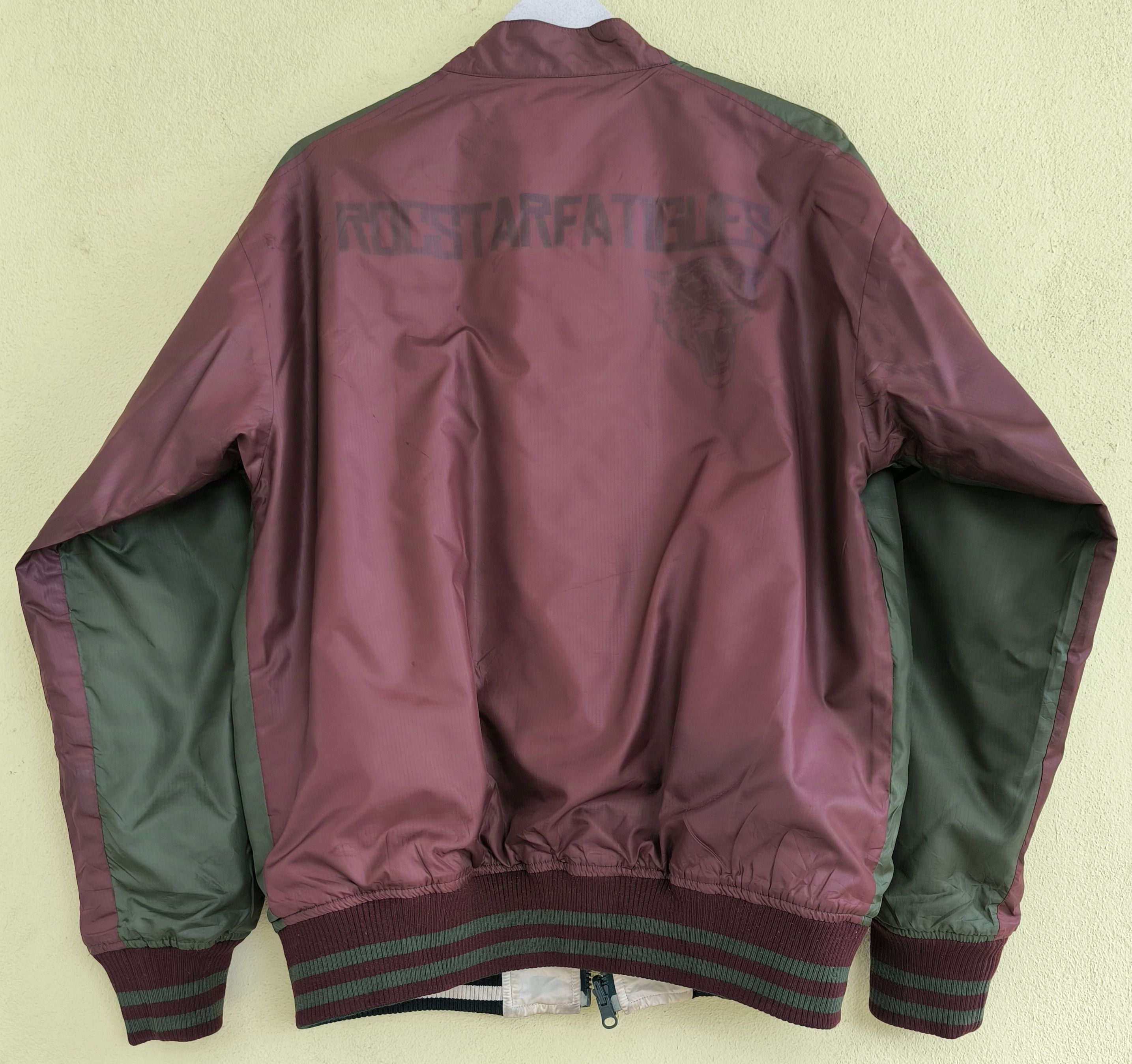Japanese Brand ROCSTAR by REAL MAD HECTIC reversible nylon bomber jacket Size US L / EU 52-54 / 3 - 5 Thumbnail