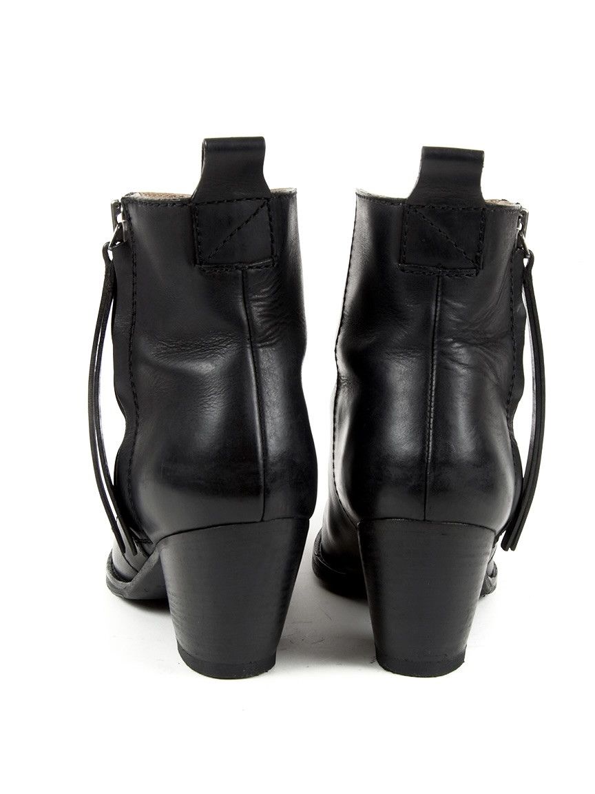 Acne Studios Acne Studios Black Zip Boots Eu37 Size US 7 / IT 37 - 5 Thumbnail
