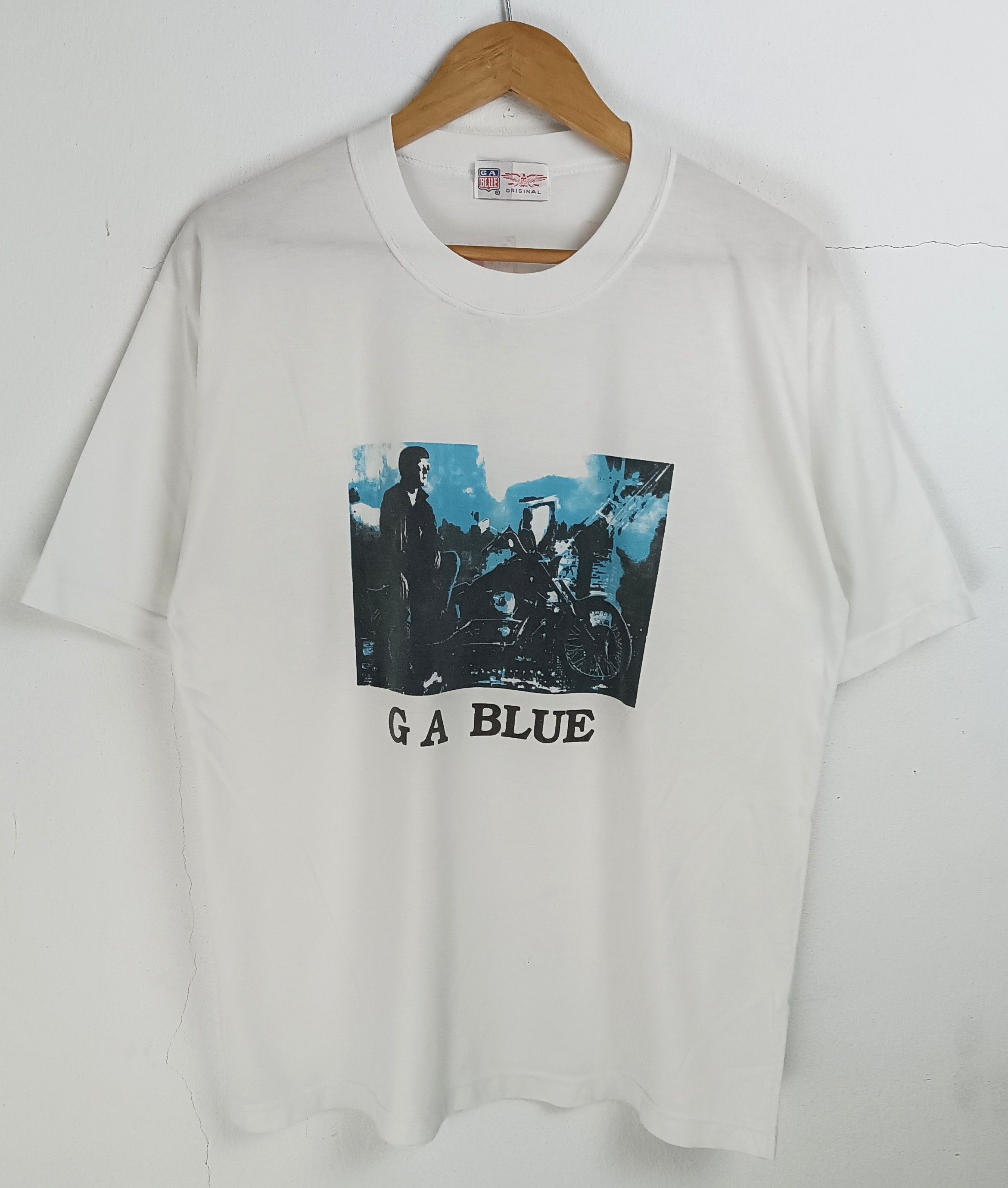 Vintage VINTAGE 90'S GA BLUE JEANS BIKERS HARLEY PUNK TEE Size US M / EU 48-50 / 2 - 3 Thumbnail