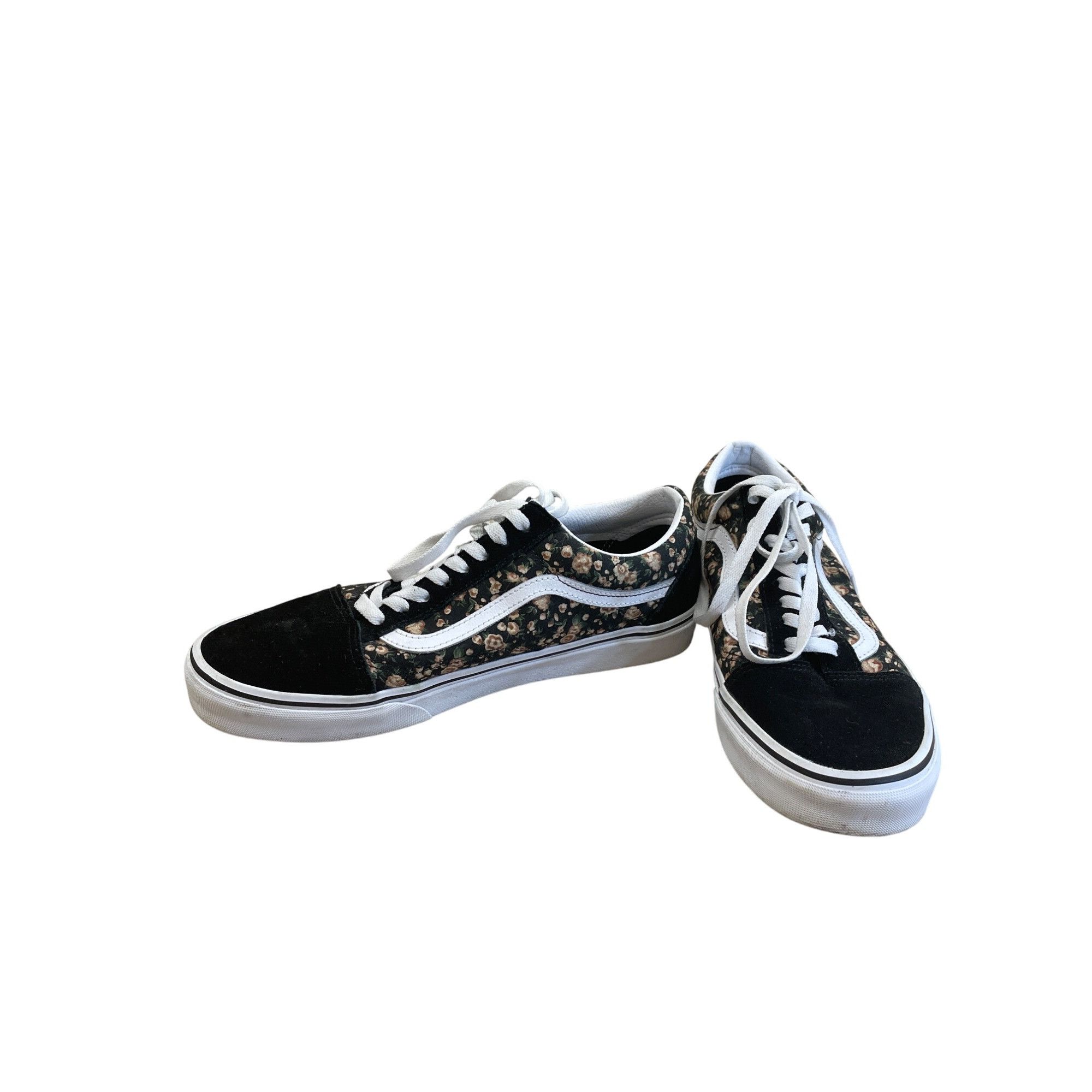 Vans Vans Old Skool Mens Black Floral leather Low Sneakers Size 1 Size US 10 / EU 43 - 2 Thumbnail