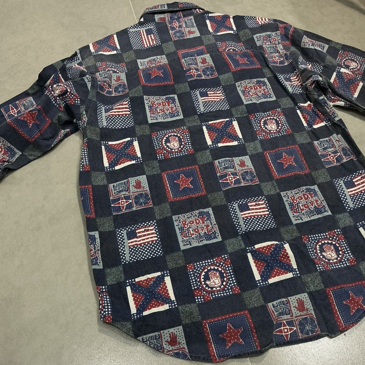 Body Glove Vintage 1993 Body Glove Rare Americana Print Button-Up Shirt Size S / US 4 / IT 40 - 6 Thumbnail