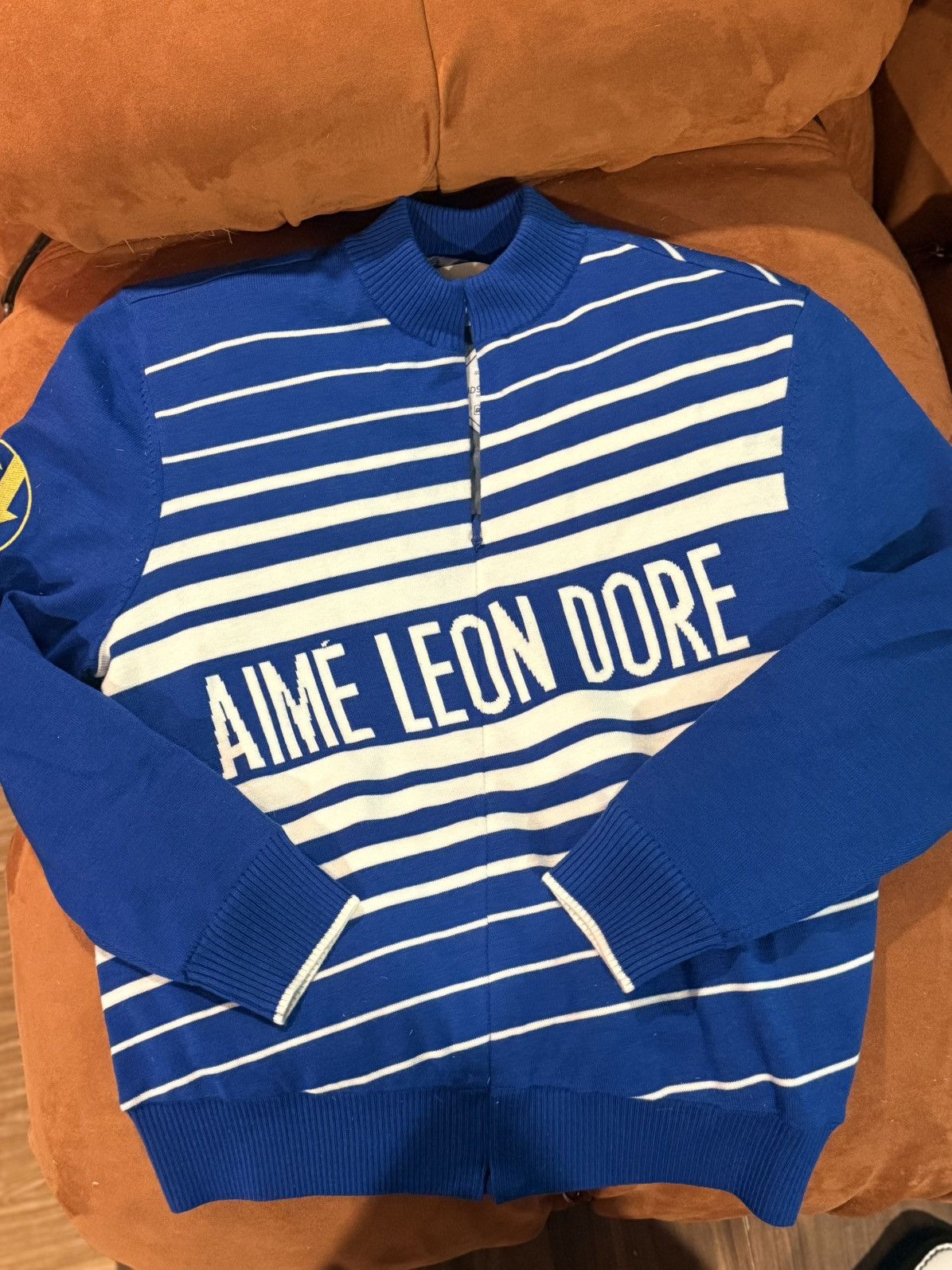 Aime Leon Dore Aimé Leon Dore Windstopper Striped Knit Cycling Jersey XS Size US XS / EU 42 / 0 - 1 Thumbnail