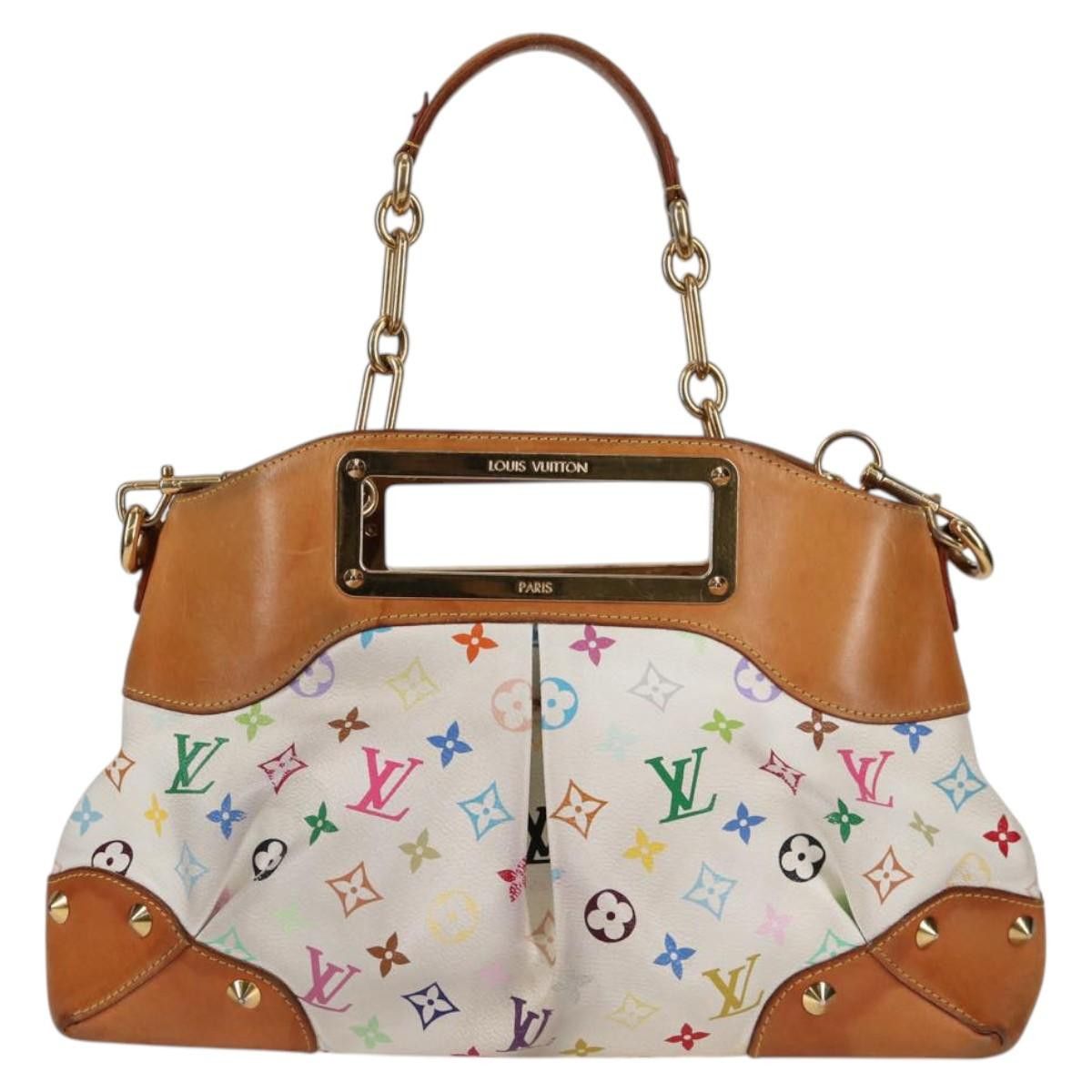 Louis Vuitton LOUIS VUITTON Monogram Multicolor Judy MM Bag White M40255 Size ONE SIZE - 2 Thumbnail