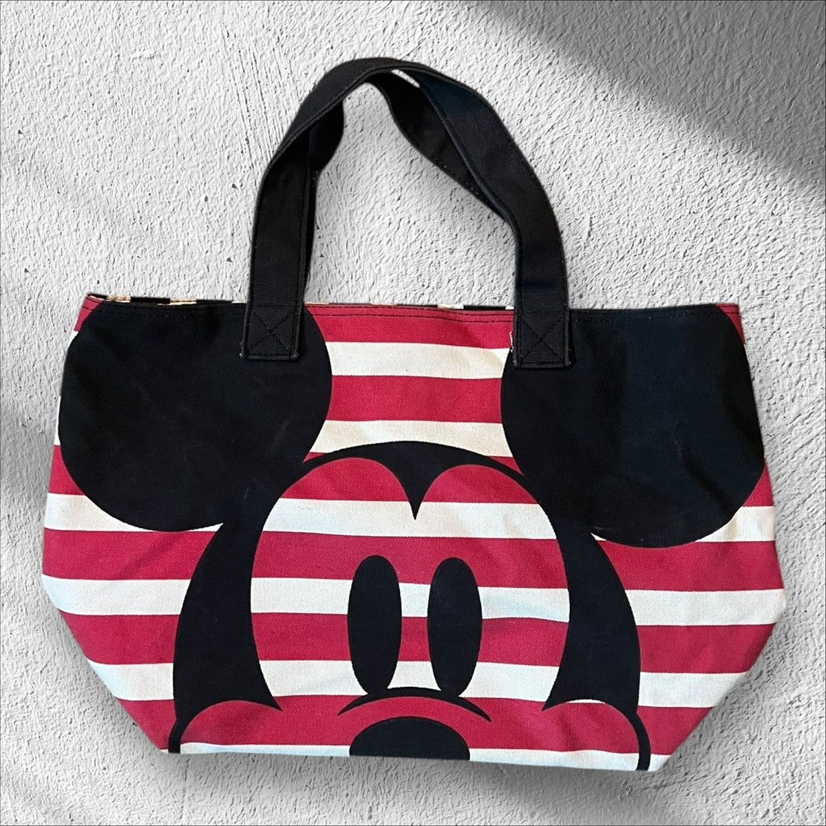 Disney Disney Tote Minnie & Mickey Mouse Canvas Bag Stripe Beach Size ONE SIZE - 1 Thumbnail