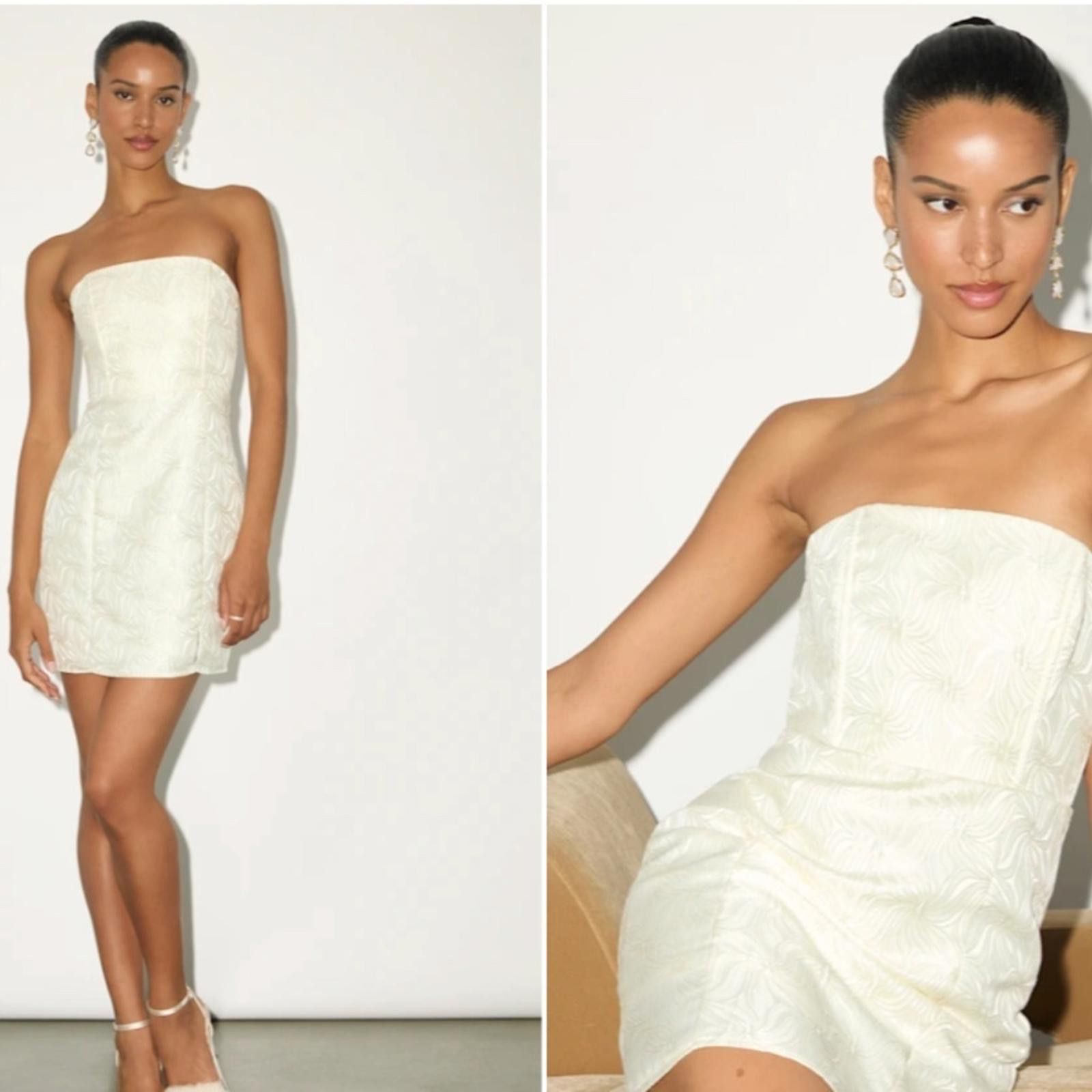 Lulus LULUS Bridal Bachelorette Engagement Bridal Shower Sexy Mini Size L / US 10 / IT 46 - 4 Thumbnail
