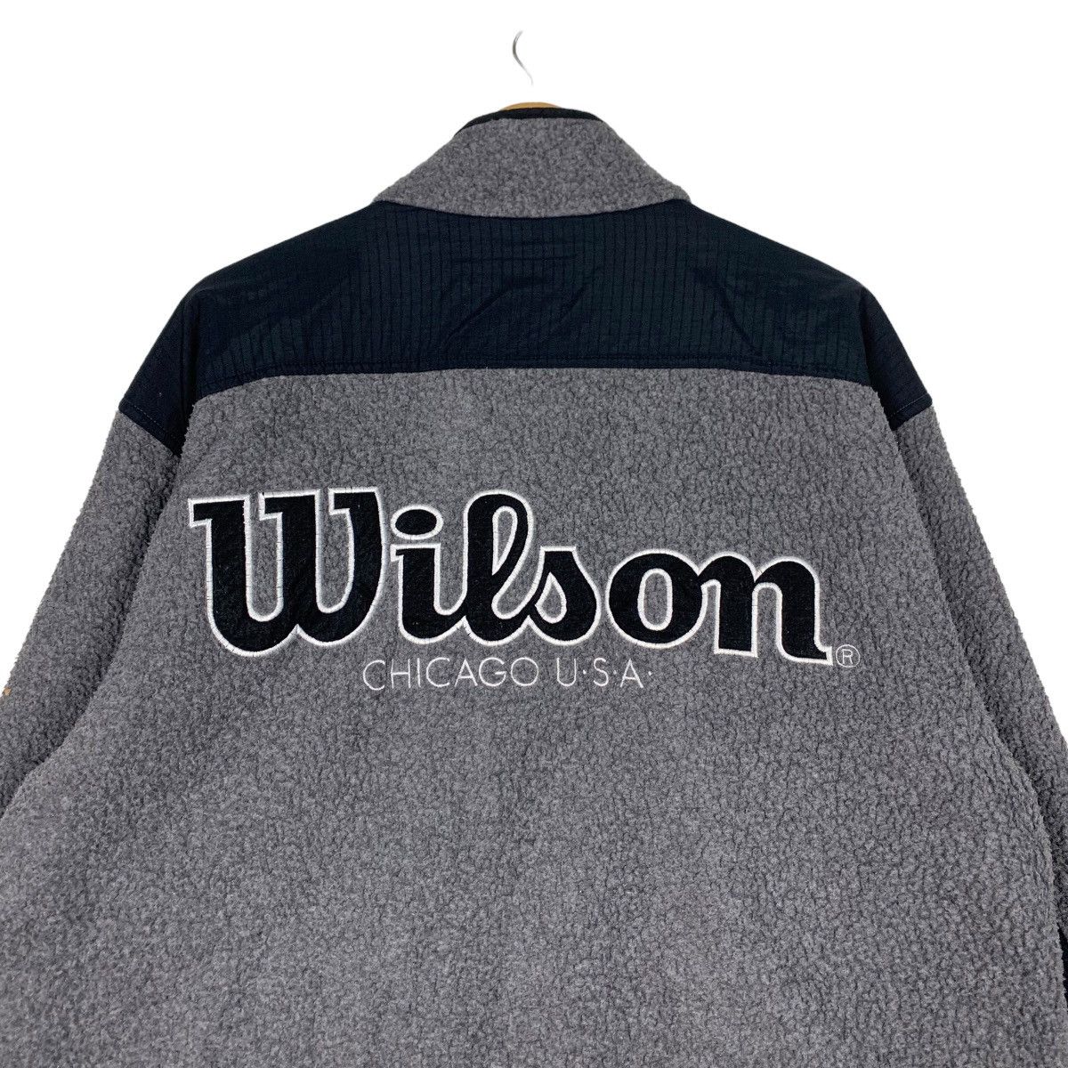 Wilson WILSON Embroidery Big Logo Deep Pile Fleece Jacket #1012-C45 Size US L / EU 52-54 / 3 - 8 Thumbnail