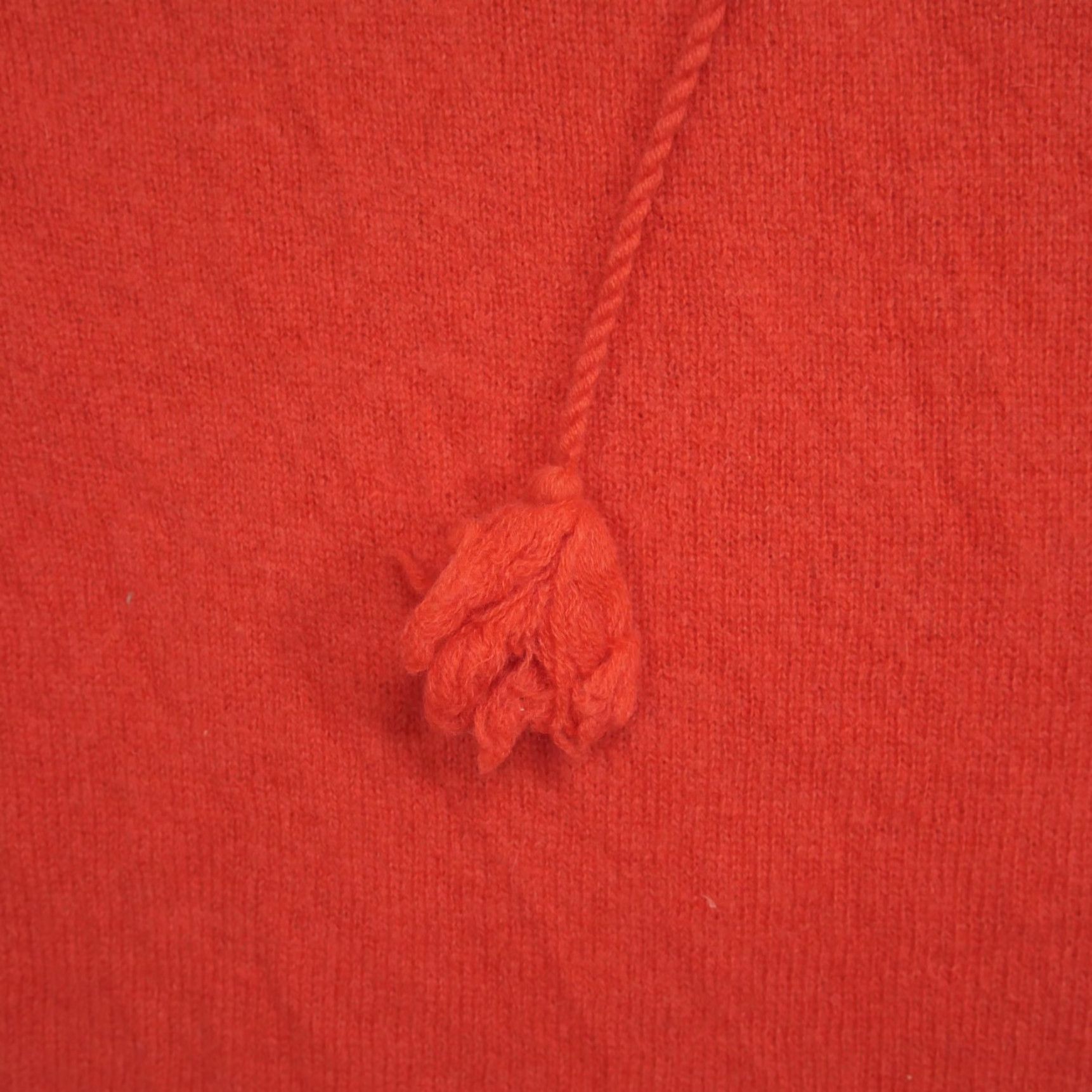 Vintage VINTAGE Claudia Nichole Sweater Womens XL Orange Cashmere Tassel Pullover Size XL / US 12-14 / IT 48-50 - 3 Thumbnail