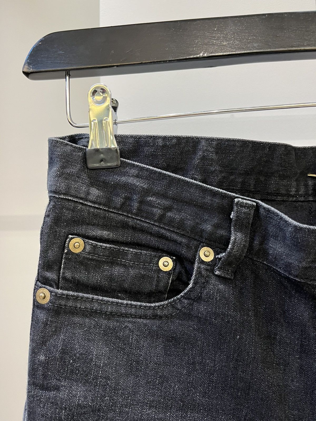Saint Laurent Paris Saint Laurent Paris D01 Black Denim Size 30" / US 8 / IT 44 - 4 Thumbnail