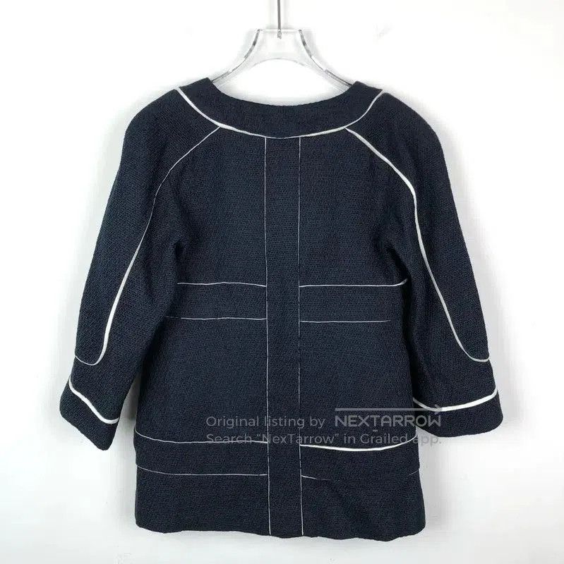 Chanel Chanel Navy Cotton Cardigan for Women . Size XXS / US 00 / IT 34 - 2 Thumbnail
