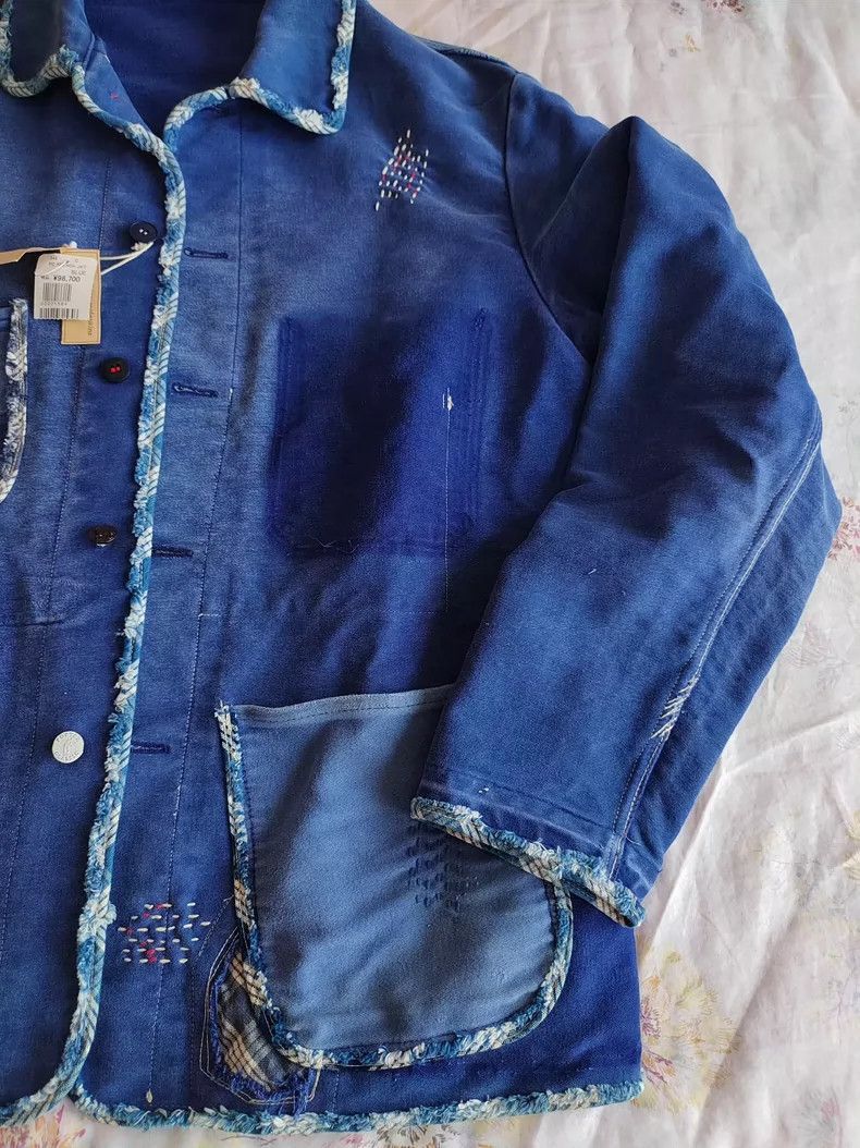 Porter porter Blue Moleskin Work Jacket with Uni Size US M / EU 48-50 / 2 - 4 Thumbnail