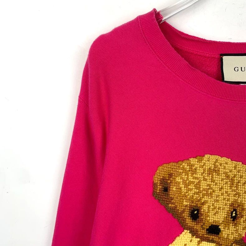 Bear Shirt Gucci Pink Sweater Gucci Sweaters Gucci Pink Teddy Bear