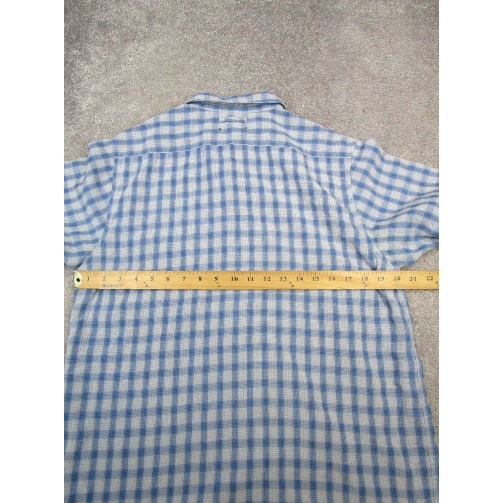 The North Face The North Face Shirt Mens M Blue Plaid Button-Up Casual Outdoor Short Sleeve Button-Down Collared Pocketed Size US M / EU 48-50 / 2 - 5 Thumbnail