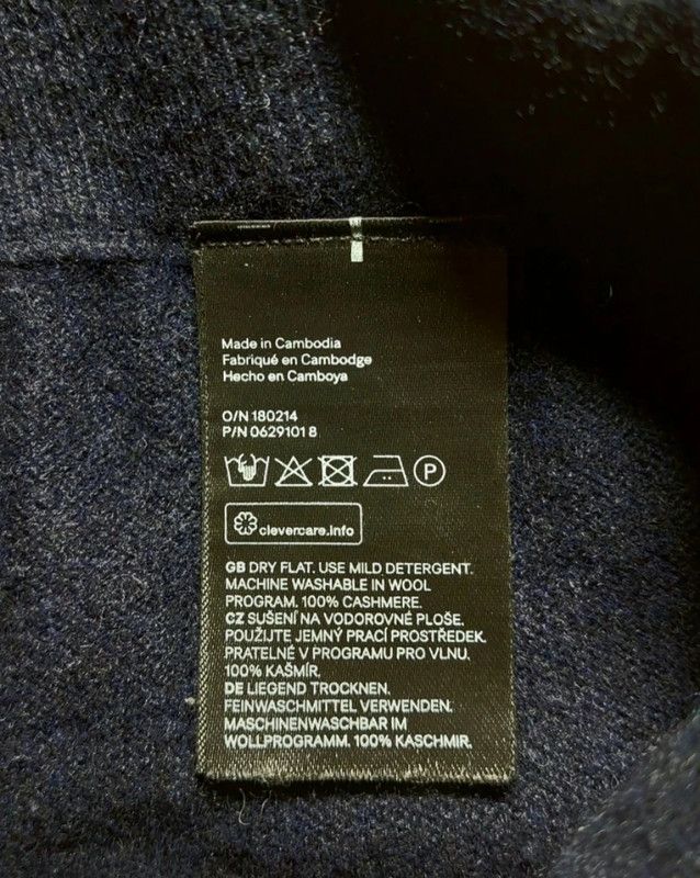 H&M 100% cashmere pants navy luxury soft classy unique Size 30" / US 8 / IT 44 - 5 Thumbnail