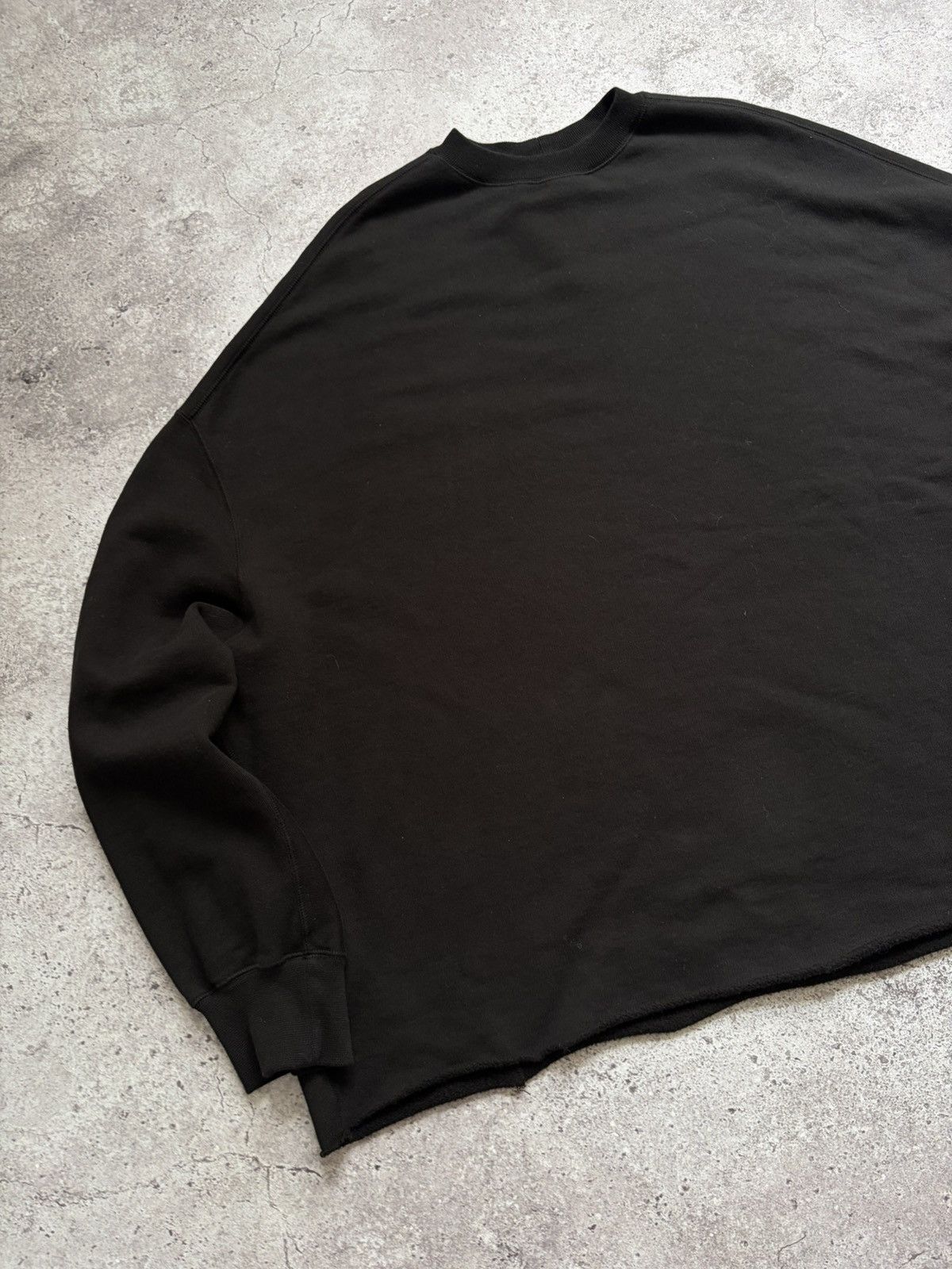 Rick Owens Drkshdw Rick Owens Drkshdw Oversized Black One Size Sweatshirt Size US L / EU 52-54 / 3 - 3 Thumbnail