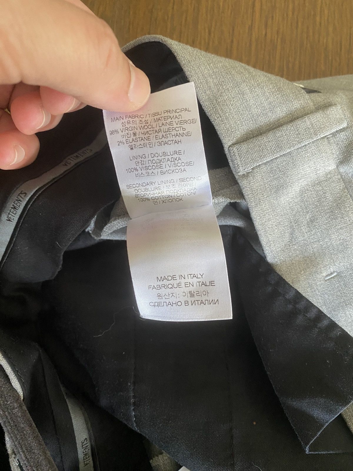 Vetements Vetements Grey Tailored Shorts Size US 32 / EU 48 - 7 Thumbnail