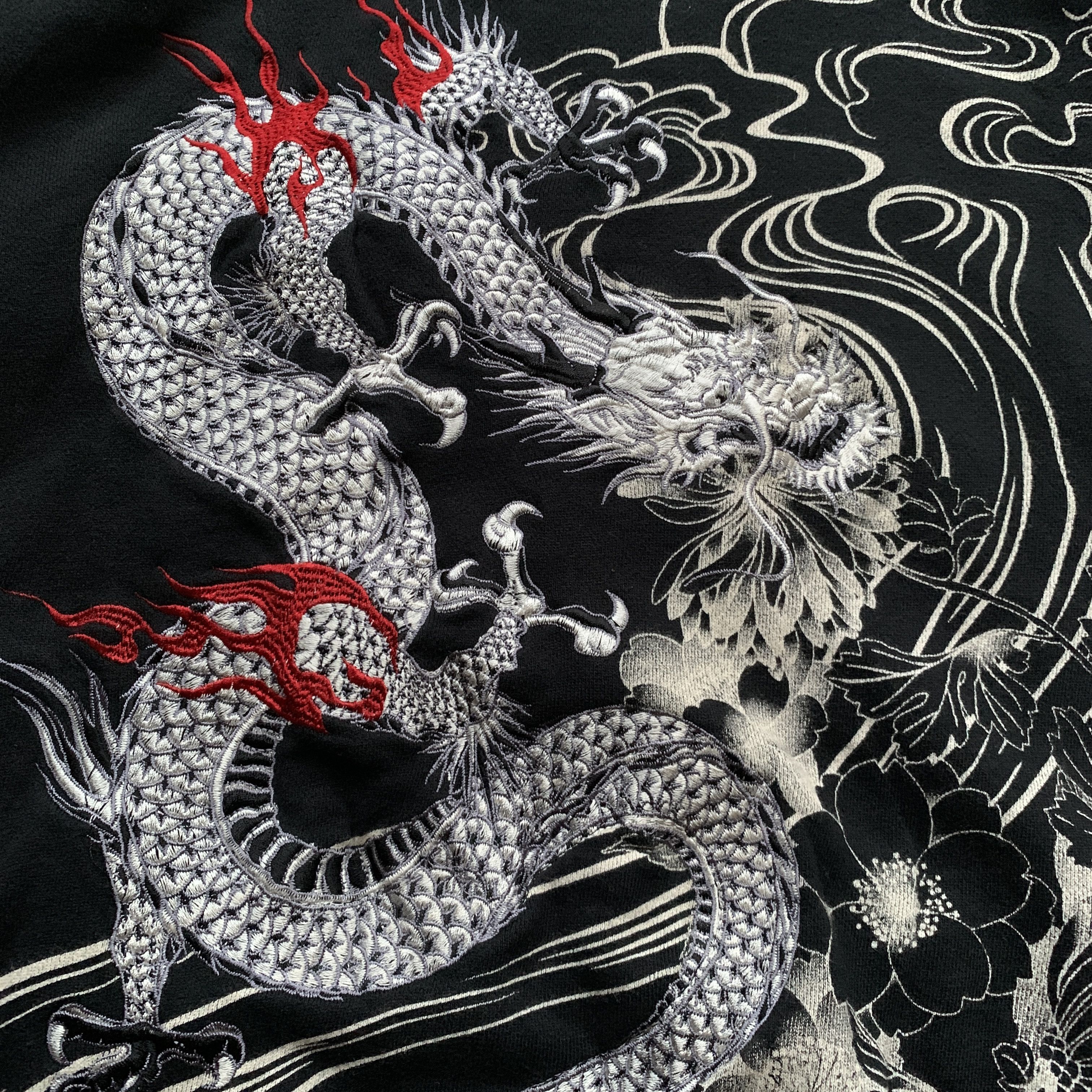 Japanese Brand Karakuri Tamashii Sukajan Devil Dragon Embroidery Zip Hoodie Size US M / EU 48-50 / 2 - 4 Thumbnail