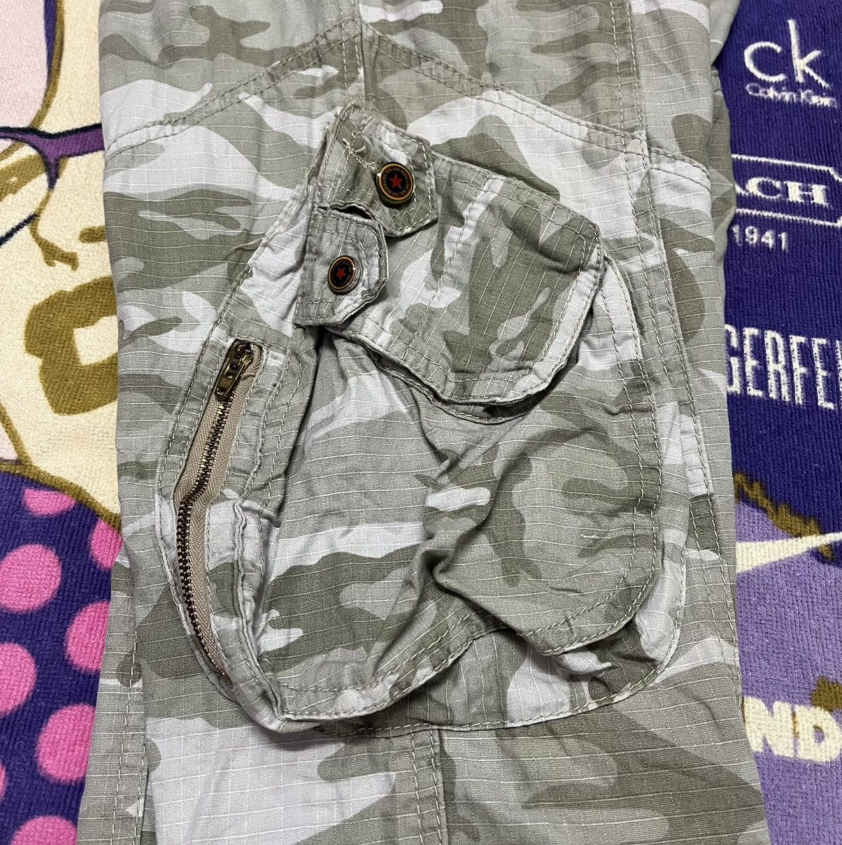 Pelle Pelle PELLE PELLE Soljah Rare Design Camo Cargo Pant Size US 32 / EU 48 - 7 Thumbnail