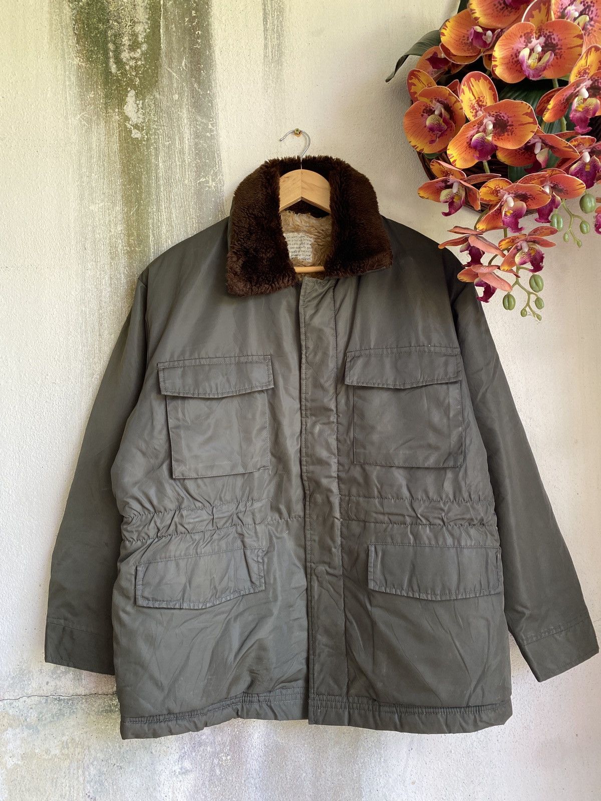 Japanese Brand × Vintage ✨Vintage Europe Sherpa Hoodie Fleece Lining Winter Jacket Size US L / EU 52-54 / 3 - 1 Thumbnail