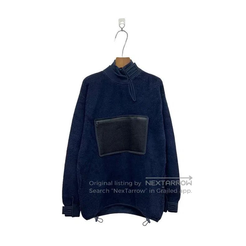Fendi Navy Half-Zip Sweatshirt.