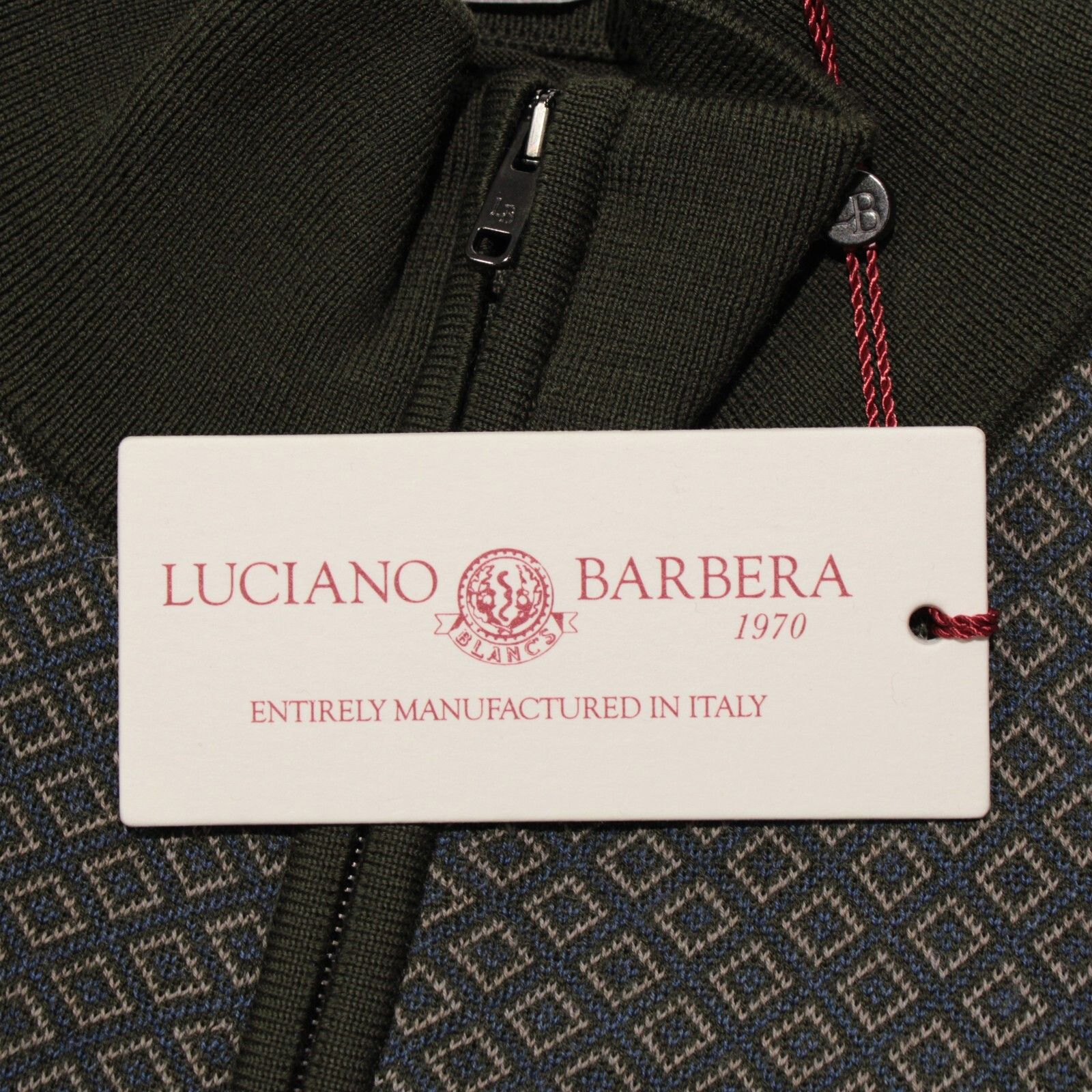 Luciano Barbera Luciano Barbera Sweater Size US M in Green Size US M / EU 48-50 / 2 - 2 Thumbnail