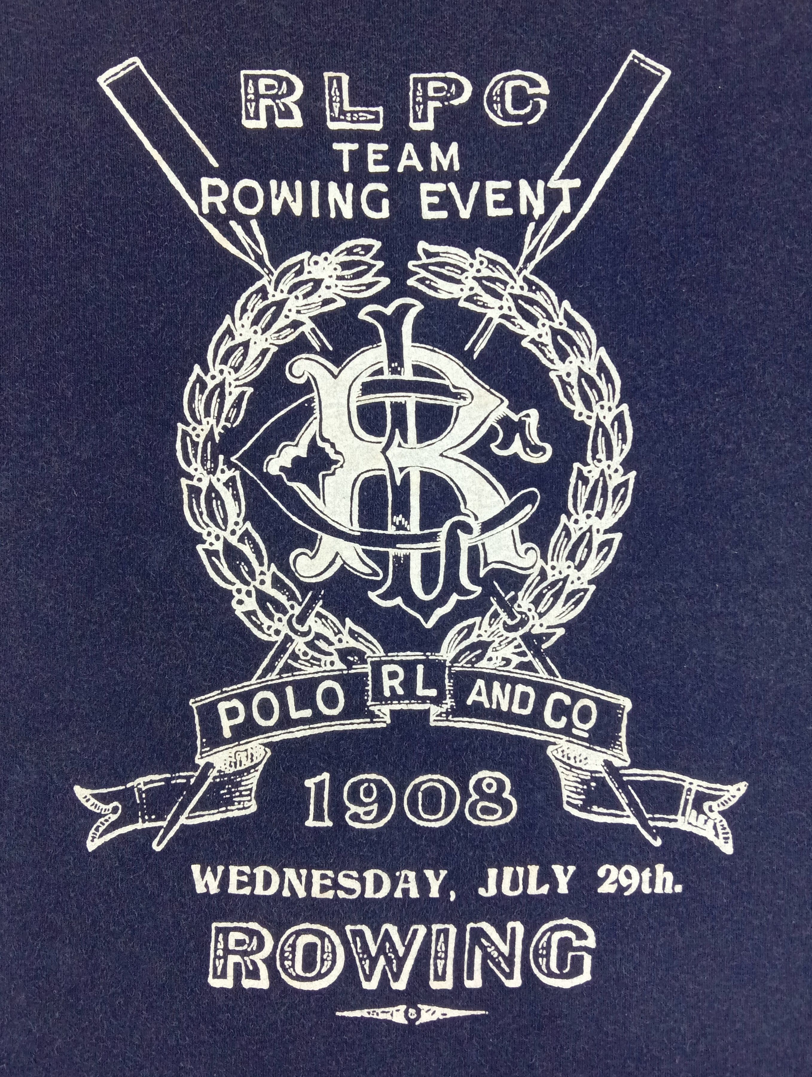 Ralph Lauren Vintage 90s Polo Ralph Lauren RLPC Team Rowing Event T Shirt Size US M / EU 48-50 / 2 - 2 Thumbnail