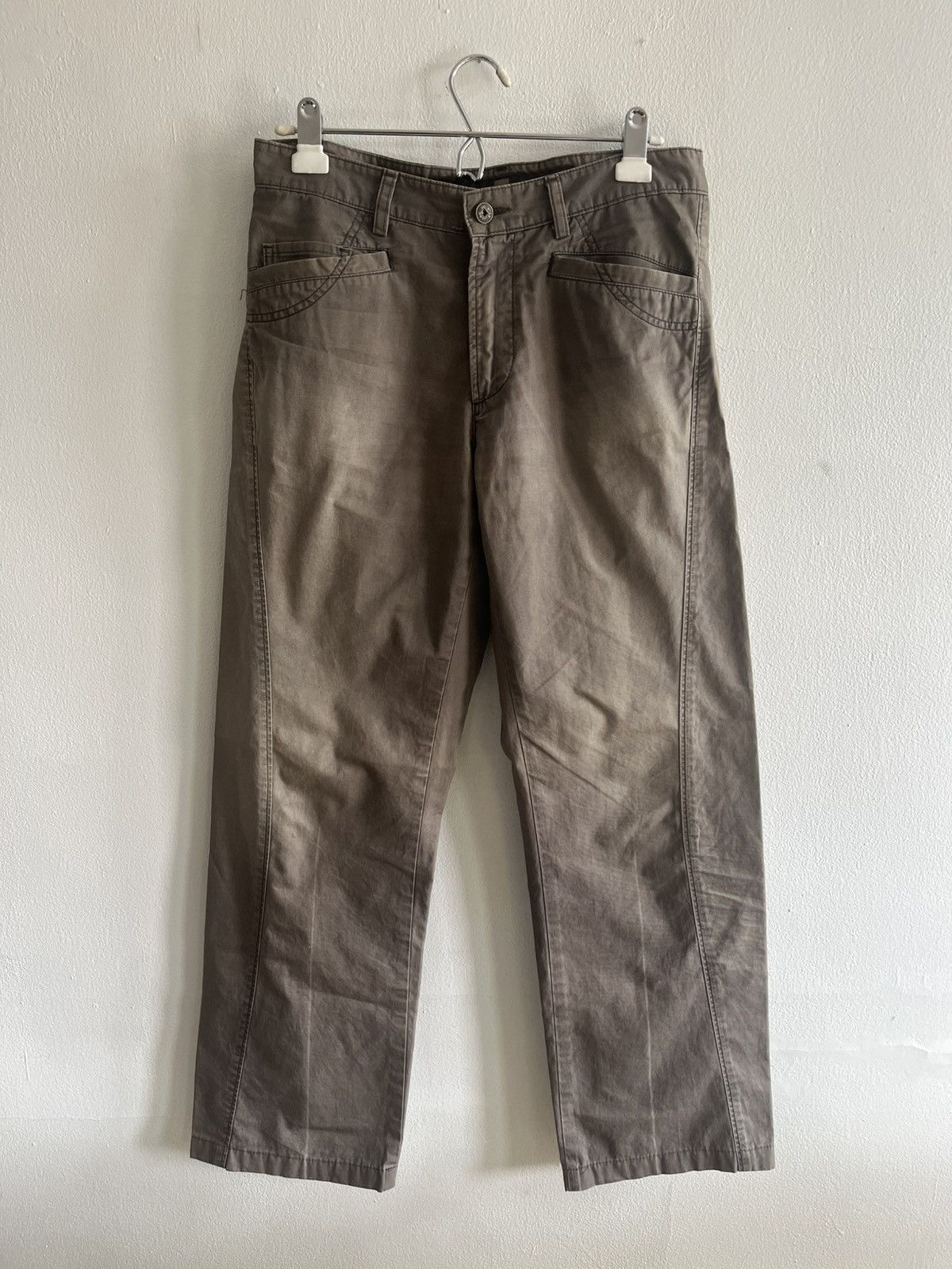 Marithe + Francois Girbaud Curved seam lightweight cotton trouser Size US 31 - 1 Thumbnail