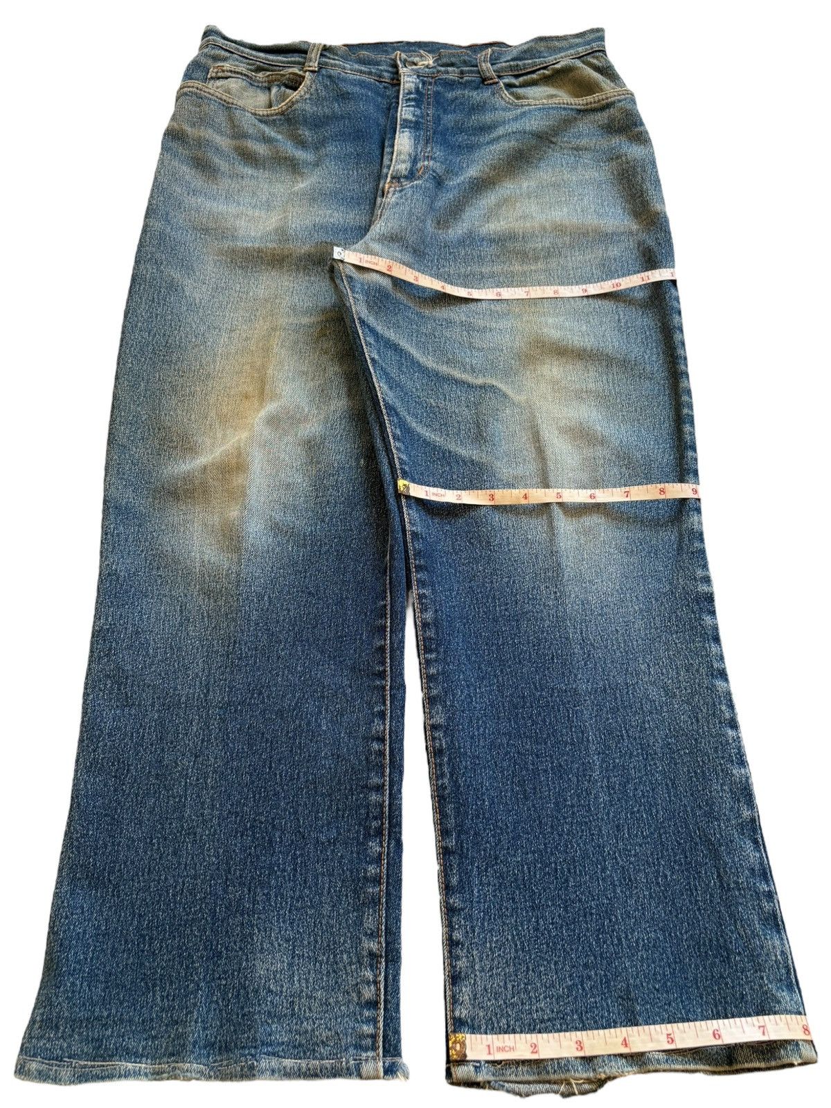 Japanese Brand SALES🔥Vintage Japanese Brand Blue Wash Loose Jeans Size US 32 / EU 48 - 14 Thumbnail