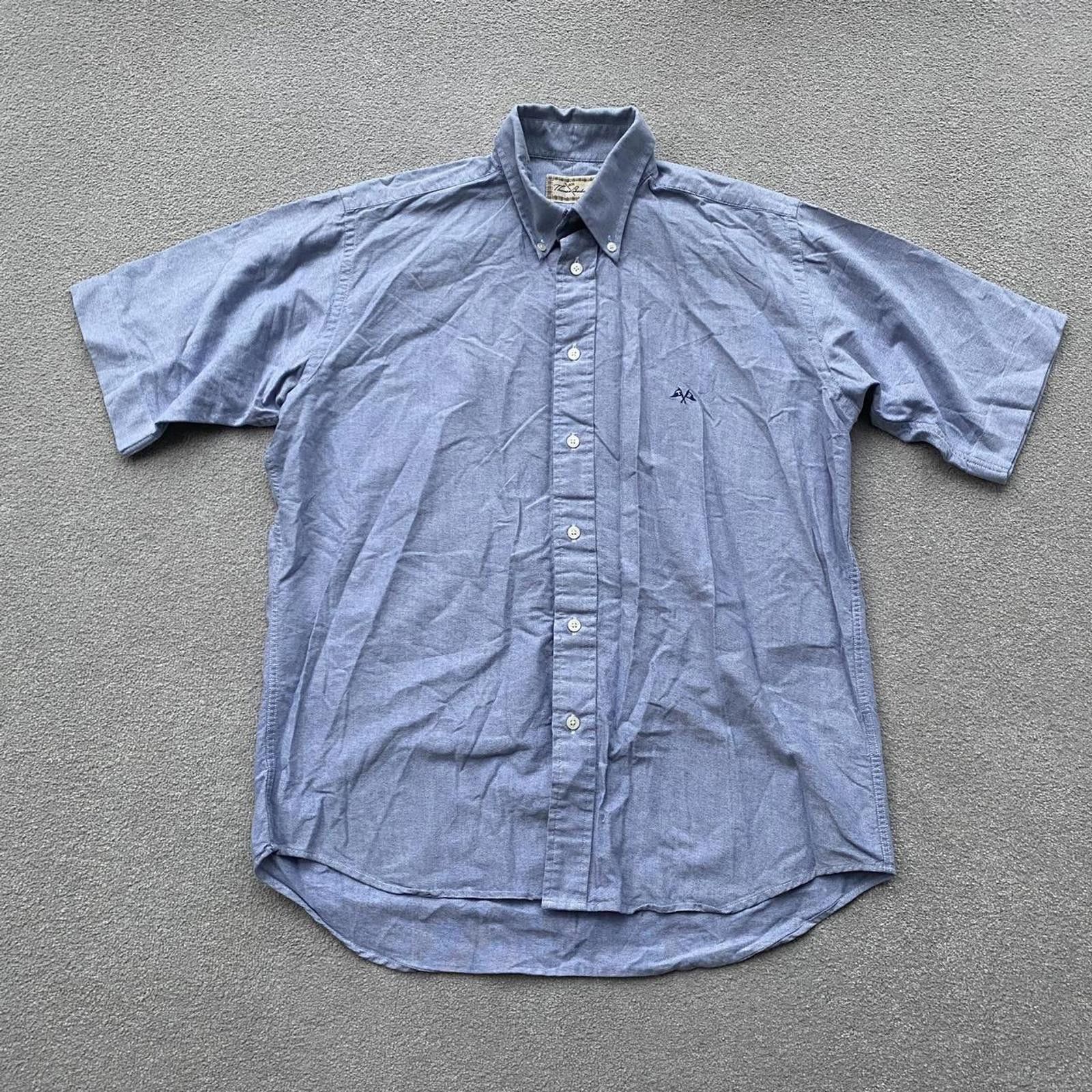 Burberry Thomas Burberry Vintage Short Sleeve Button Up Shirt Size US M / EU 48-50 / 2 - 1 Thumbnail
