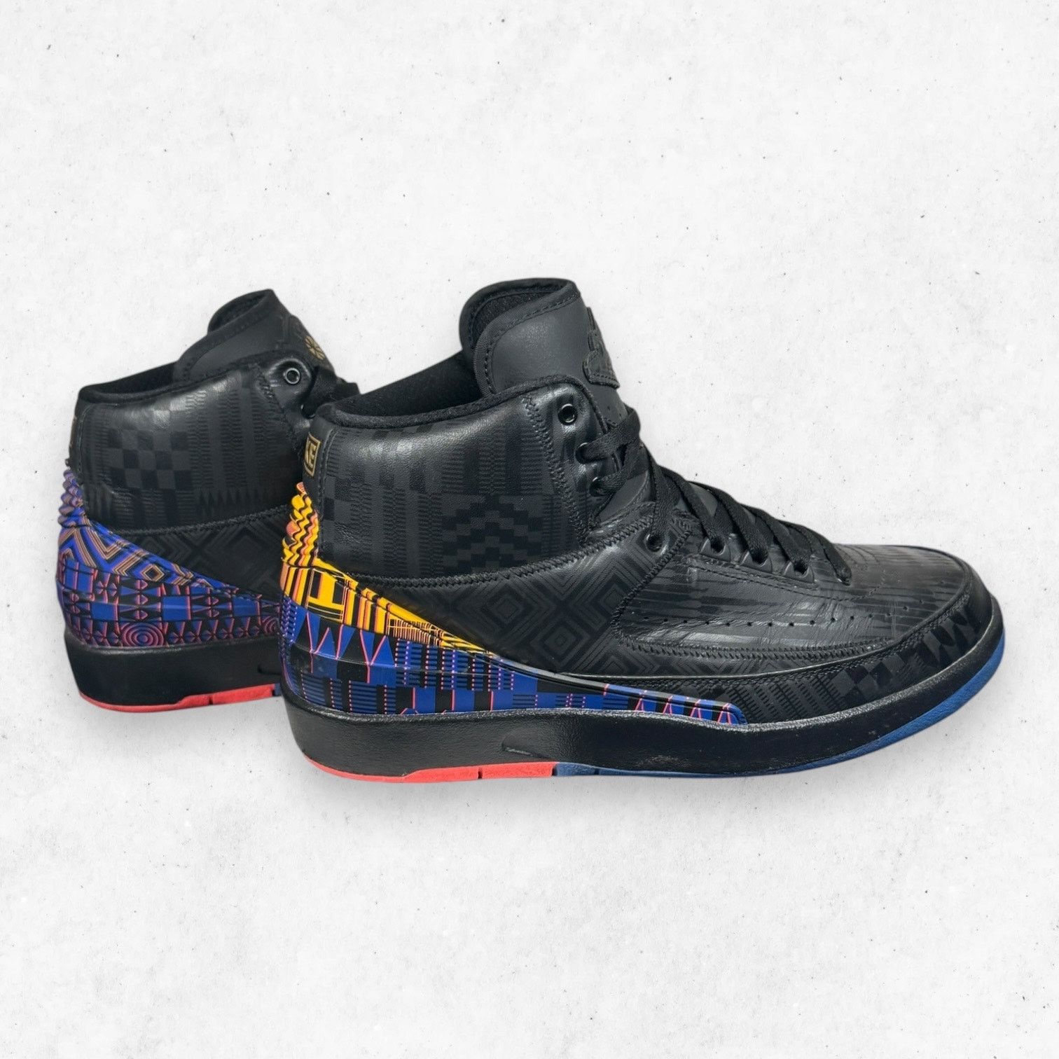 Jordan Brand Air Jordan 2 Retro BHM Black/Kente Size 10.5 Size US 10.5 / EU 43-44 - 4 Thumbnail