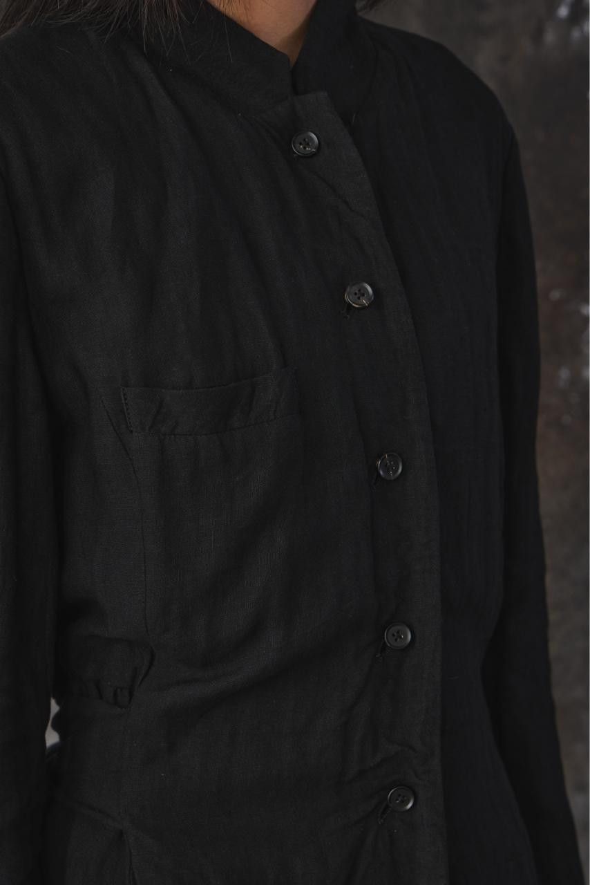 Aleksandr Manamis Aleksandr Manamïs Distressed Raw-Edge Shirt Dress Size US M / EU 48-50 / 2 - 7 Thumbnail