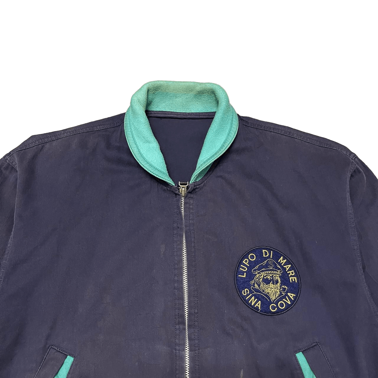 Vintage Vintage Lupo Di Mare Sina Cova Bomber Jacket Size US L / EU 52-54 / 3 - 4 Thumbnail