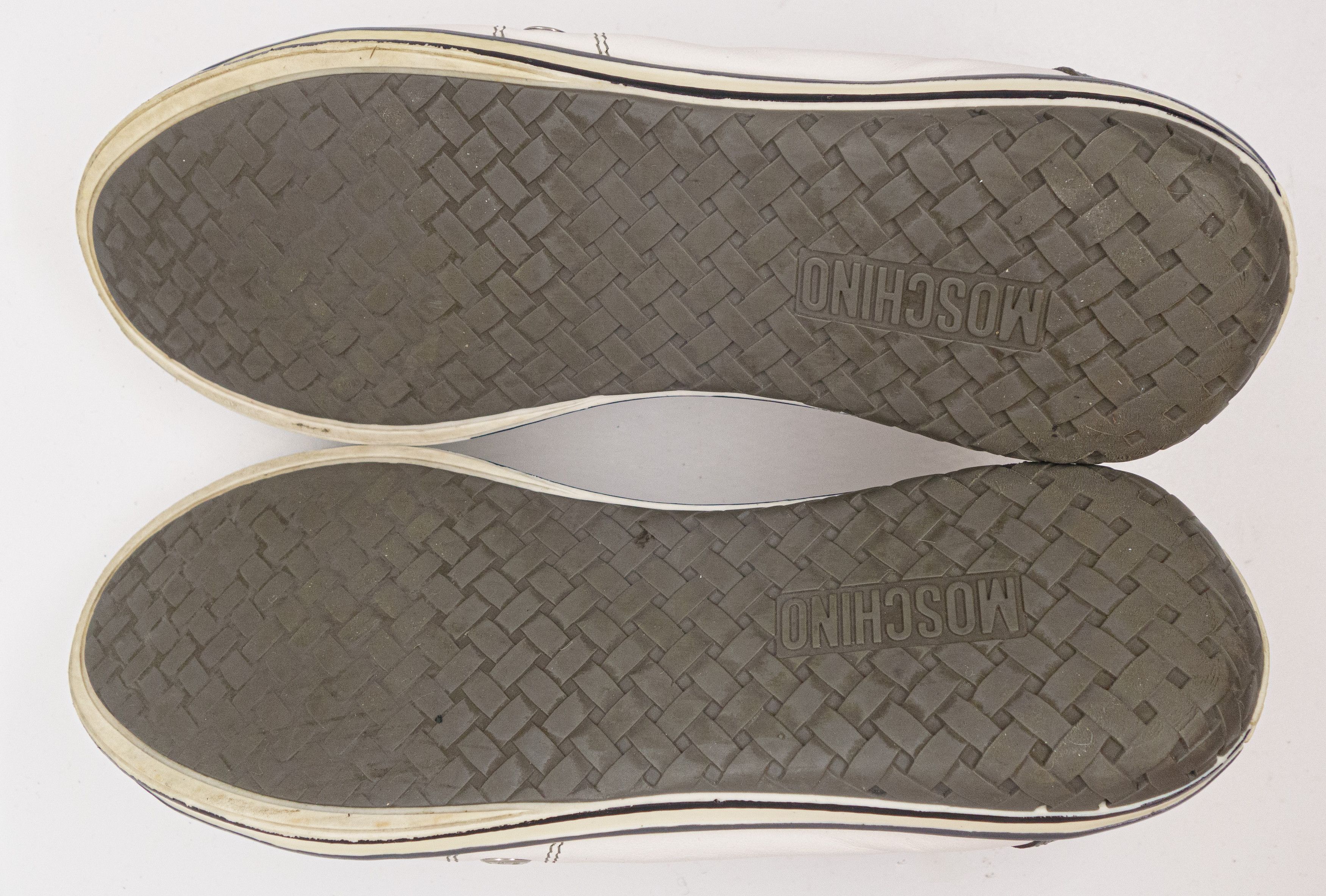 Moschino 00S Logo Leather Low Sneakers Vintage Size US 8.5 / EU 41-42 - 5 Thumbnail