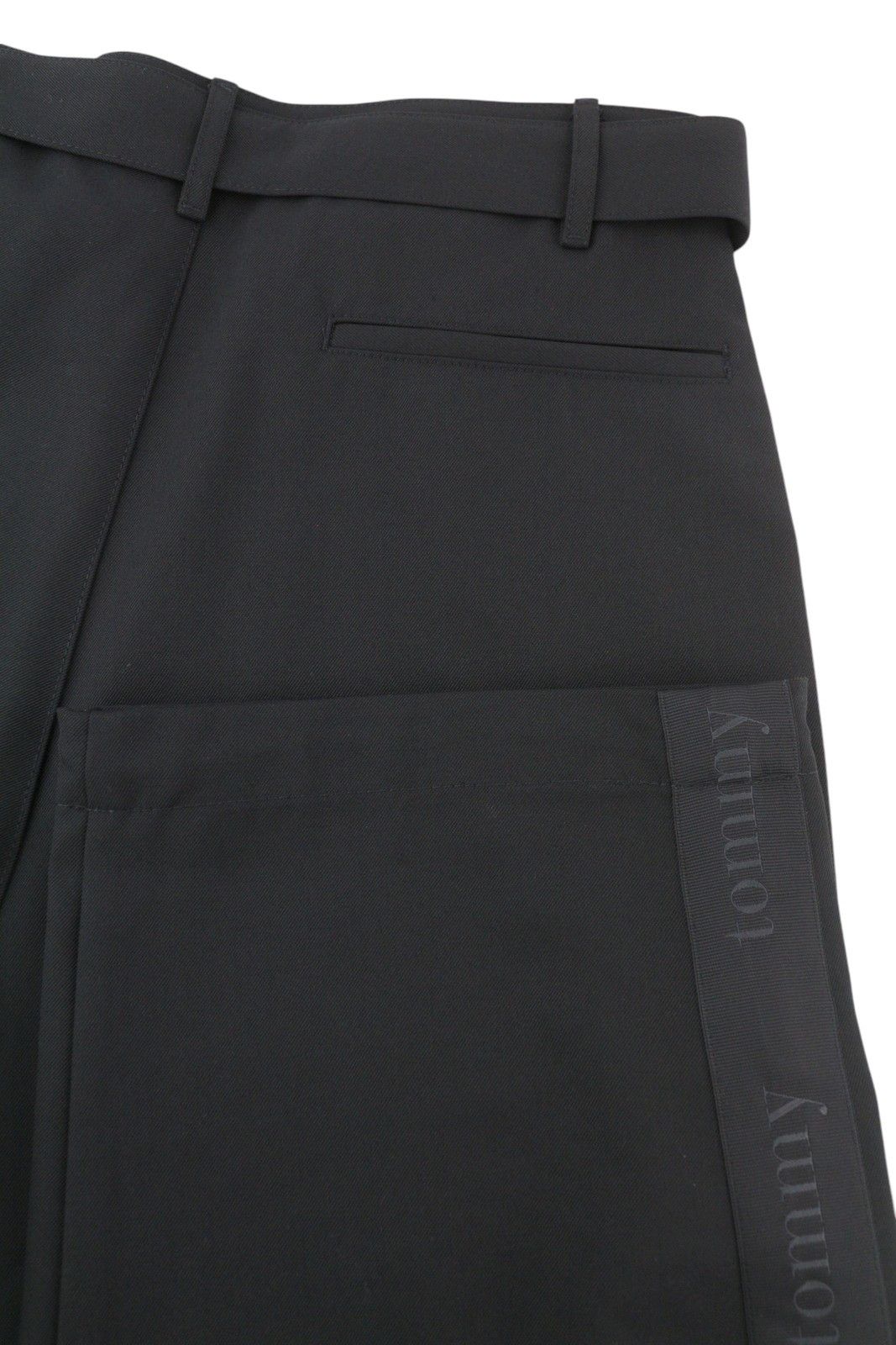 Tommy Hilfiger WIDE FIT CARGO W28/L32 Wool Blend Belted Leg Trousers 85136 Size US 28 / EU 44 - 5 Thumbnail