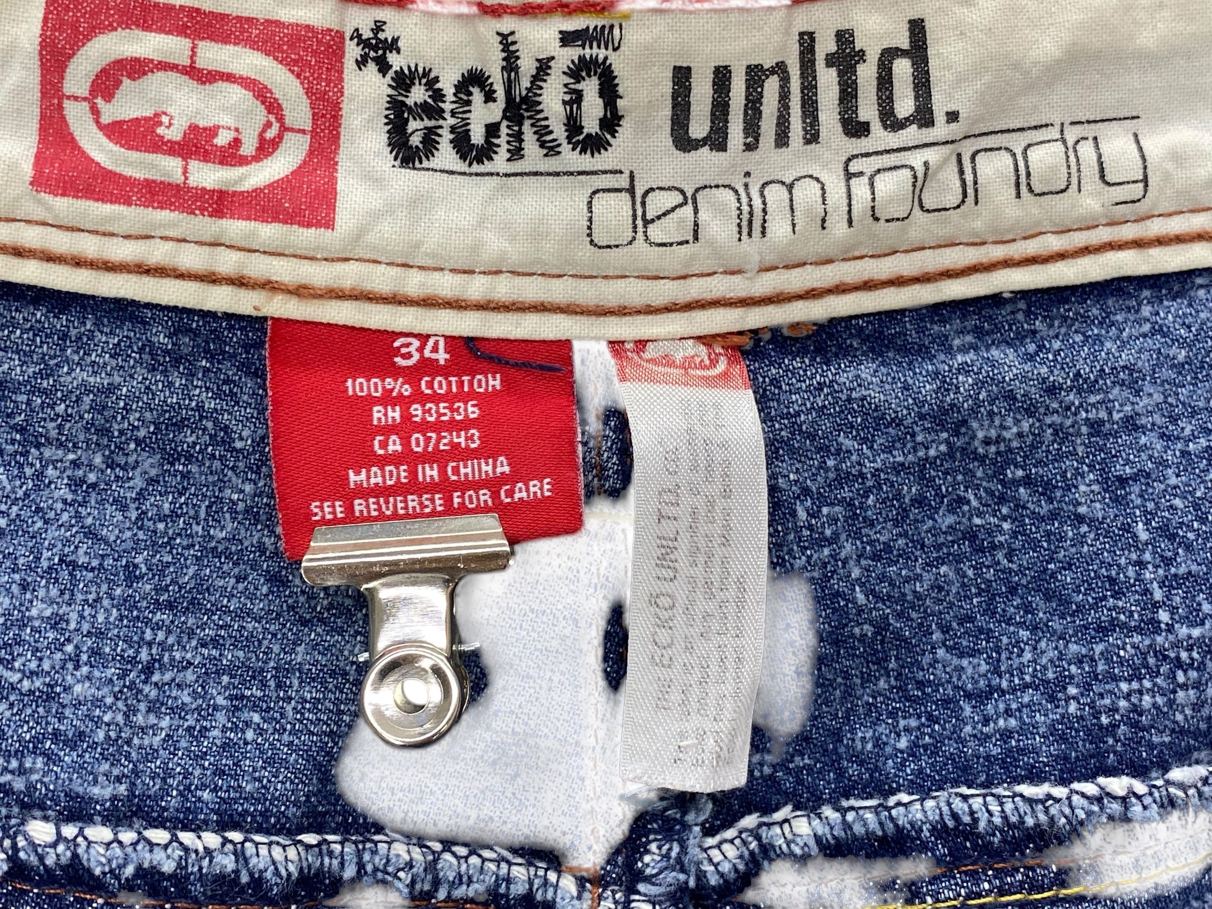Ecko Unltd. Ecko Denim Hip Hop Skateboards Baggy Pants Size US 34 / EU 50 - 10 Thumbnail