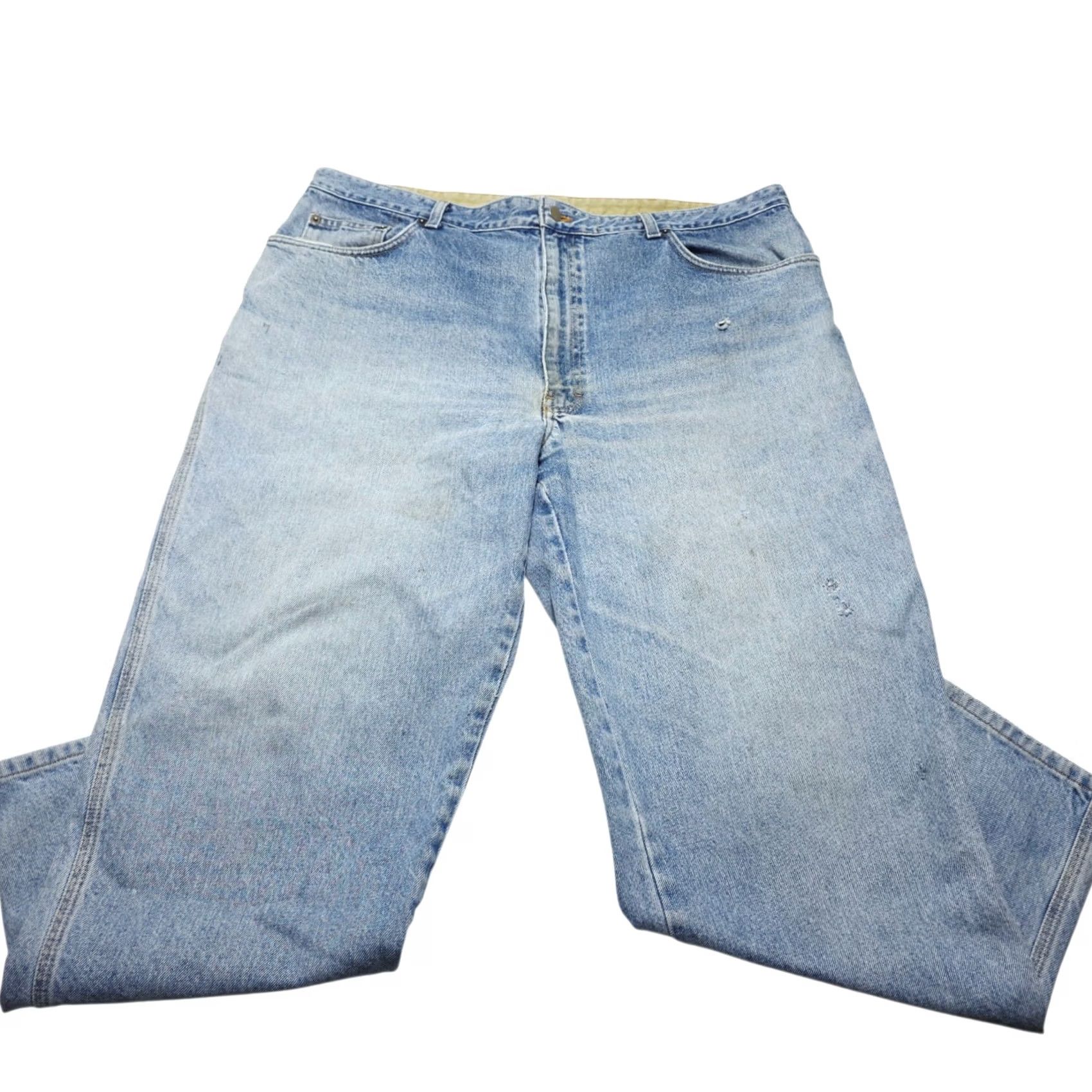 CO Duluth Trading Co Jeans Men's 42x30 Blue Denim Workwear Vintage Distressed Size US 42 / EU 58 - 2 Thumbnail