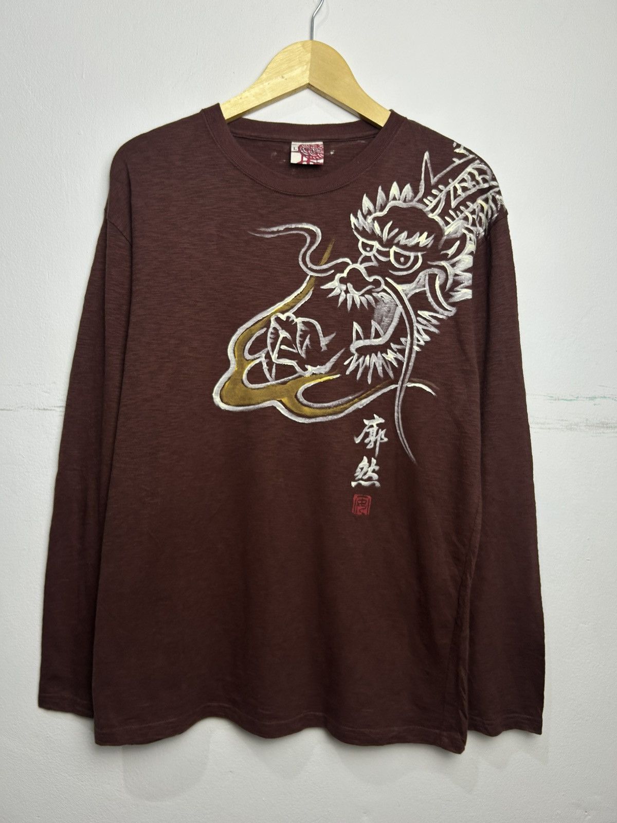 Japanese Brand Aesthetic reform japanese sukajan longsleeve Size US L / EU 52-54 / 3 - 3 Thumbnail