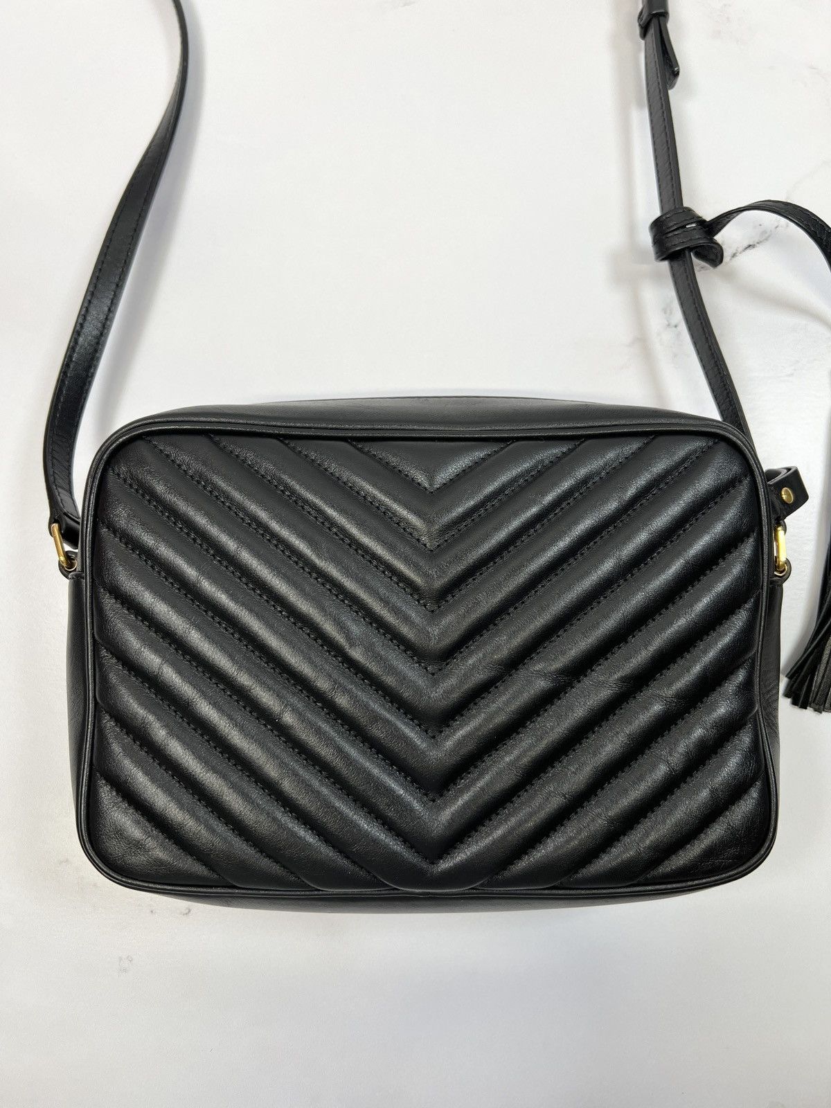 Yves Saint Laurent YSL Yves Saint Laurent Lou Camera Zip Bag Crossbody Purse Size ONE SIZE - 4 Thumbnail
